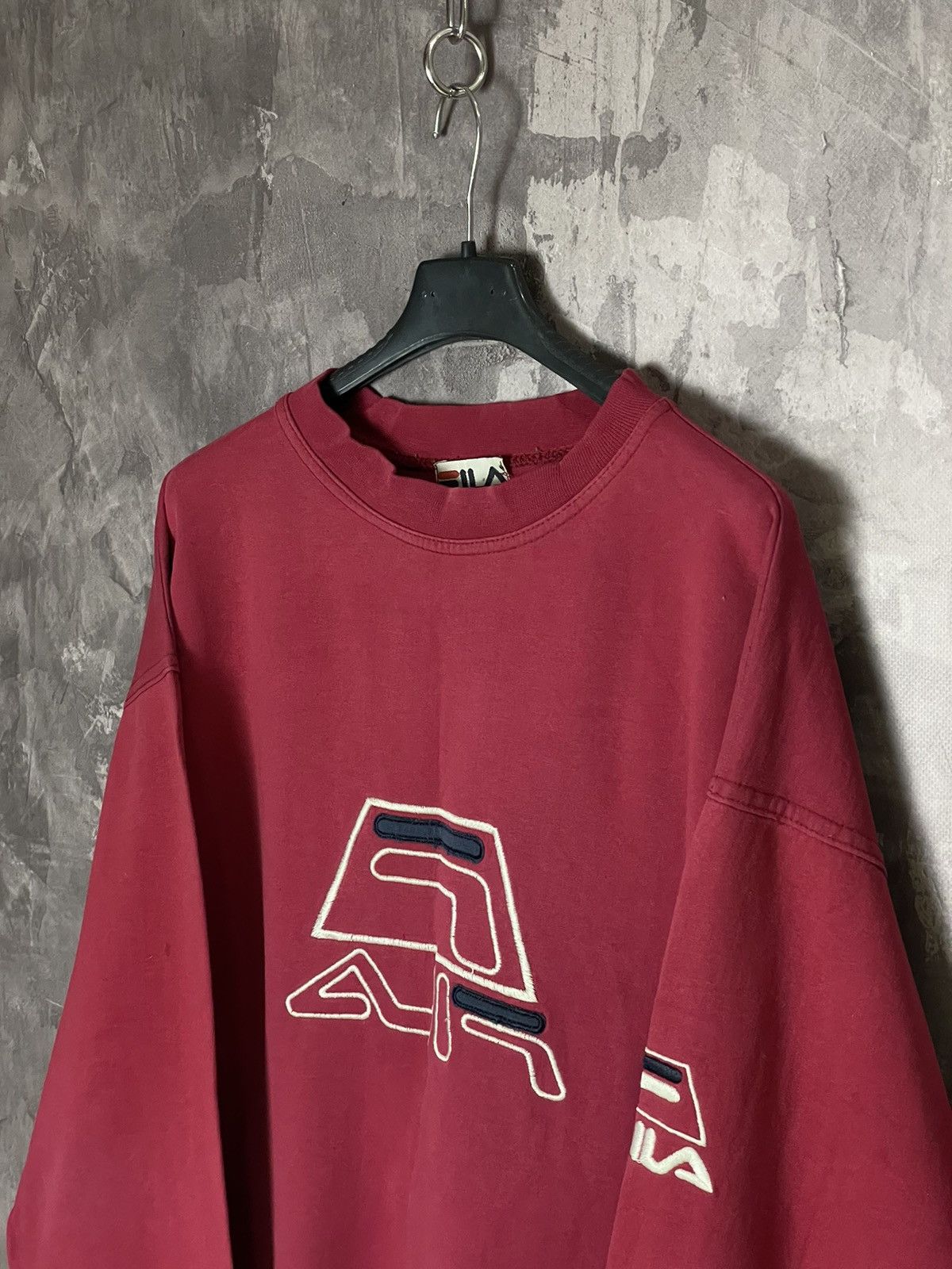Fila × Vintage 🧨 90’S FILA VINTAGE BIG LOGO BOXY OVERSIZED RETRO SWEATSHIRT Size US L / EU 52-54 / 3 - 7 Thumbnail