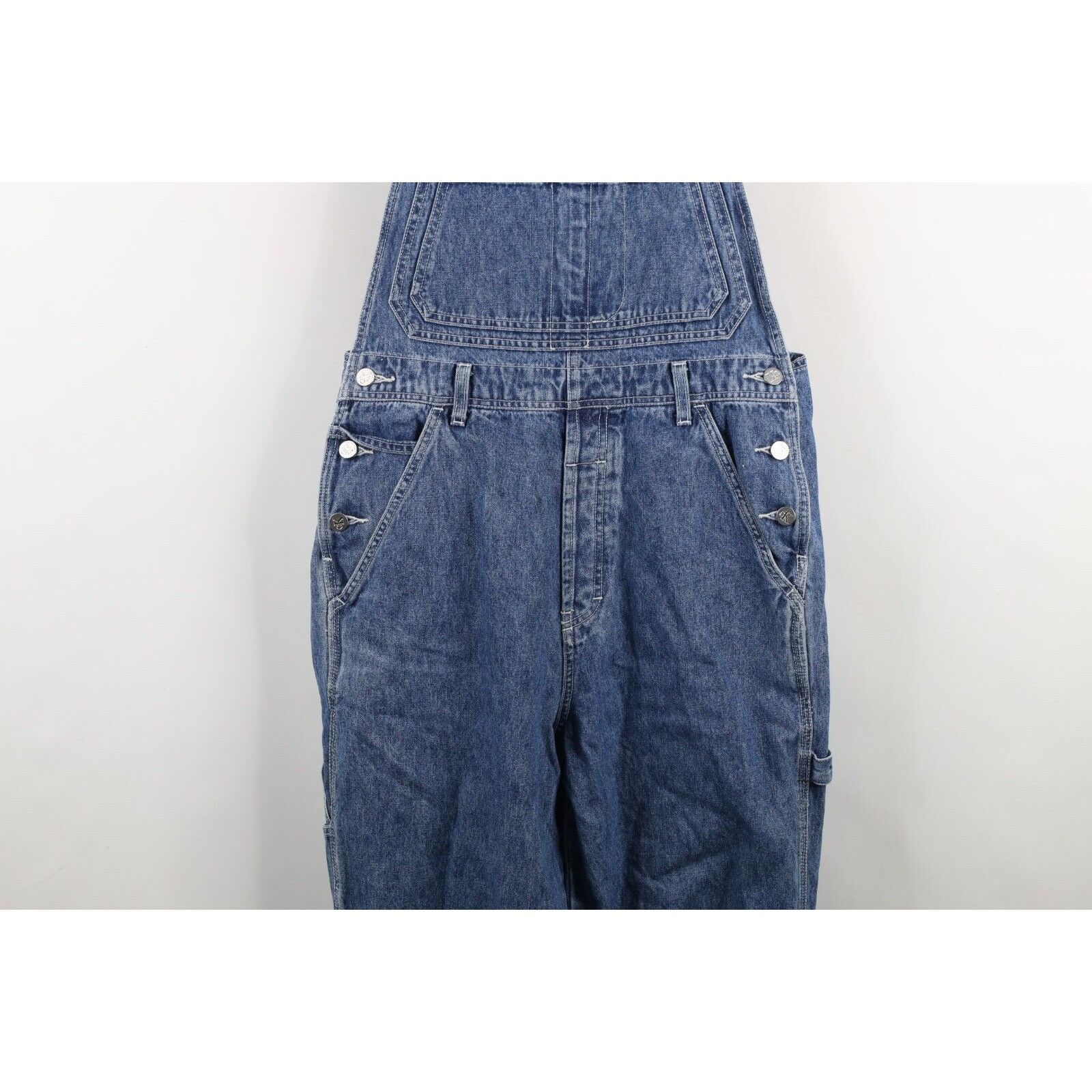 Calvin Klein × Vintage Vintage 90s Calvin Klein Faded Spell Out Wide Leg Overalls Size US 36 / EU 52 - 3 Thumbnail