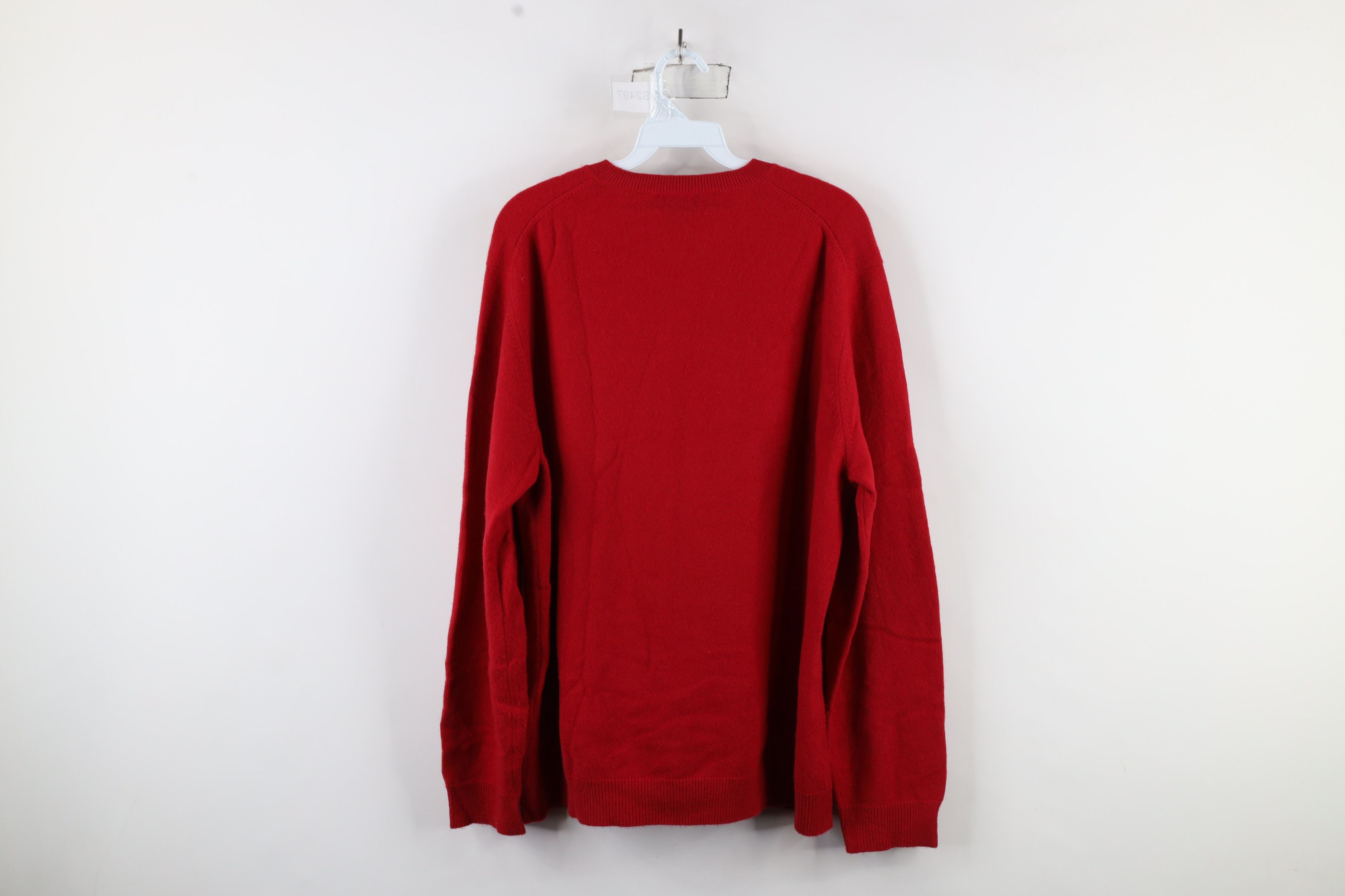 Lands' End × Vintage Vintage 90s Lands End Soft Cashmere Knit Crewneck Sweater Size US L / EU 52-54 / 3 - 12 Thumbnail