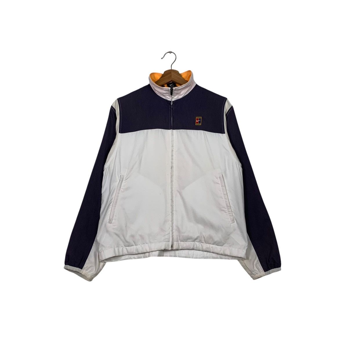Nike 90’s NIKE Court Logo Turtleneck Sweater Jacket #2293-C102 Size M / US 6-8 / IT 42-44 - 1 Thumbnail