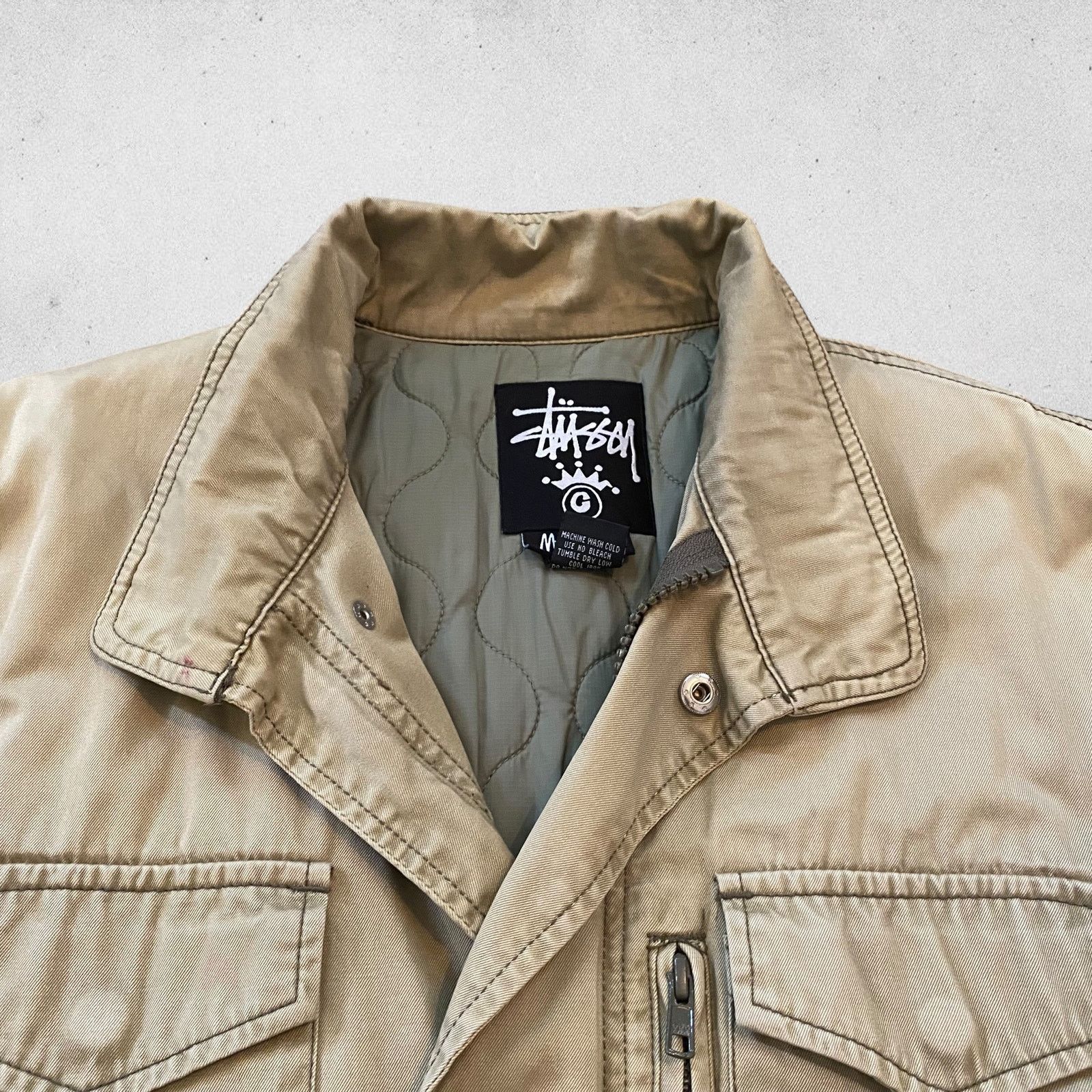 Stussy Vintage Stussy Military M-65 Field Jacket Khaki Size US M / EU 48-50 / 2 - 3 Thumbnail