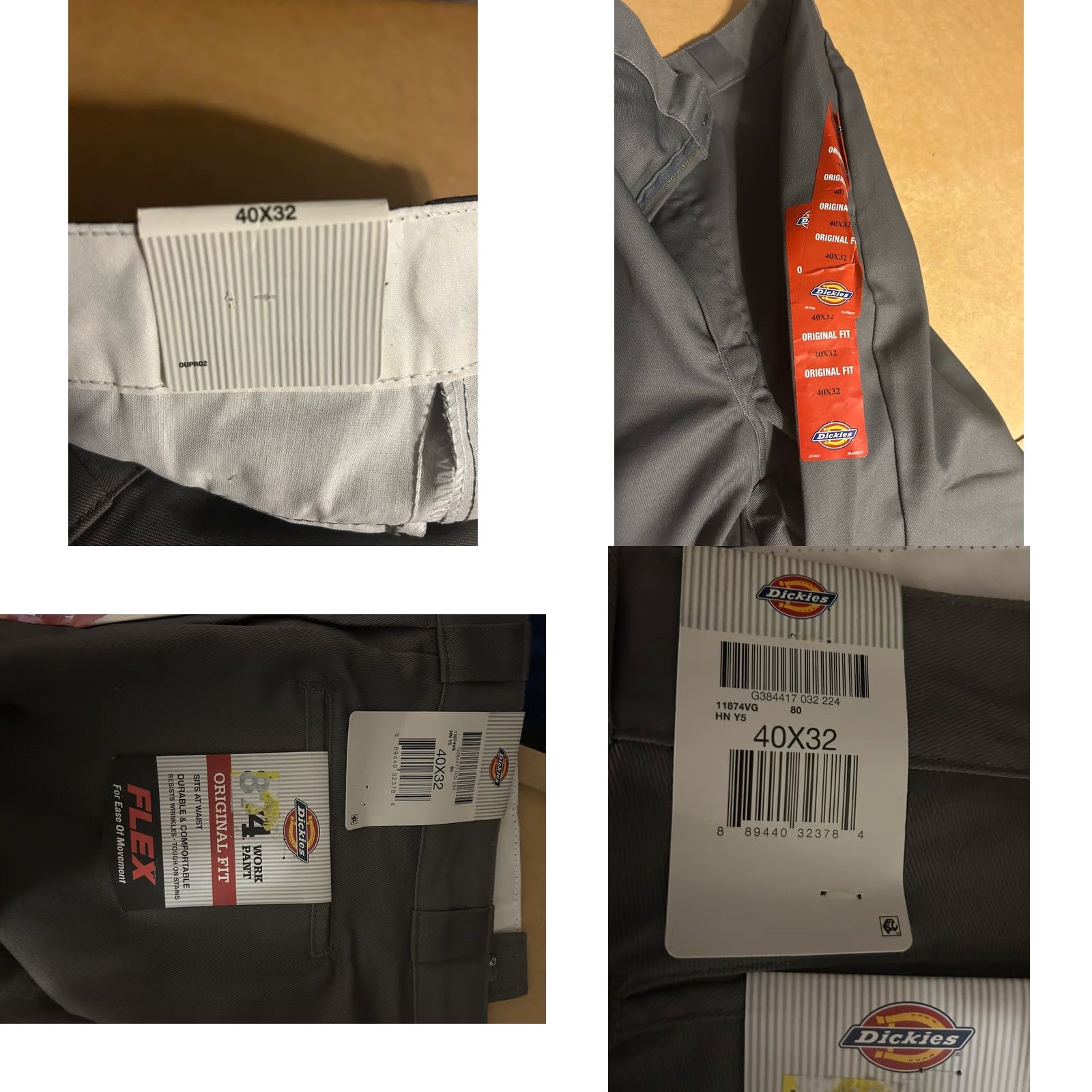 Dickies VINTAGE Dickies 874 Original Fit Work Pants 40x32 Gray Mens Regular Straight Pants Size US 40 / EU 56 - 9 Thumbnail