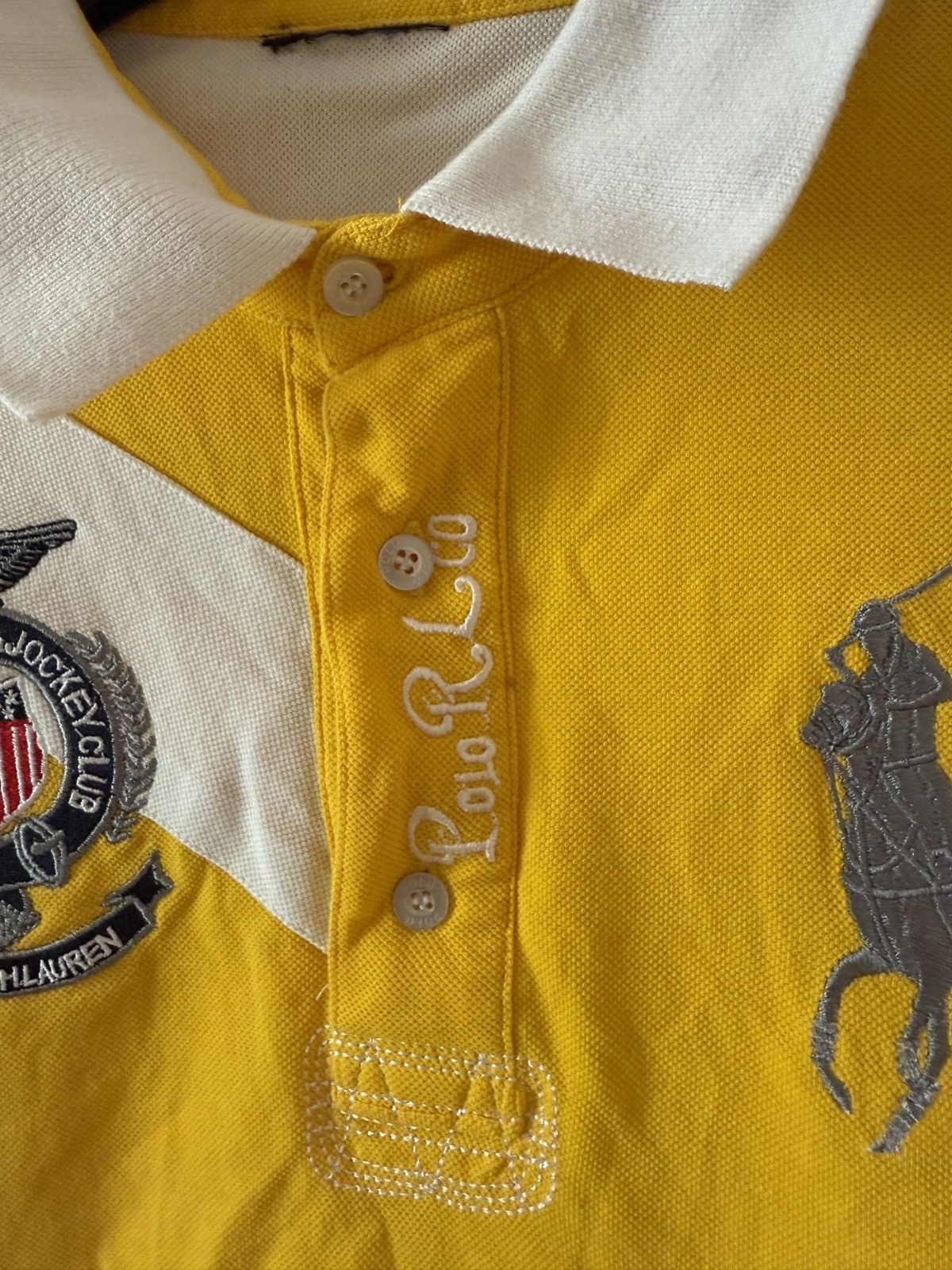 Polo Ralph Lauren Vintage Polo Ralph Lauren Yellow Polo Shirt Size US M / EU 48-50 / 2 - 7 Thumbnail