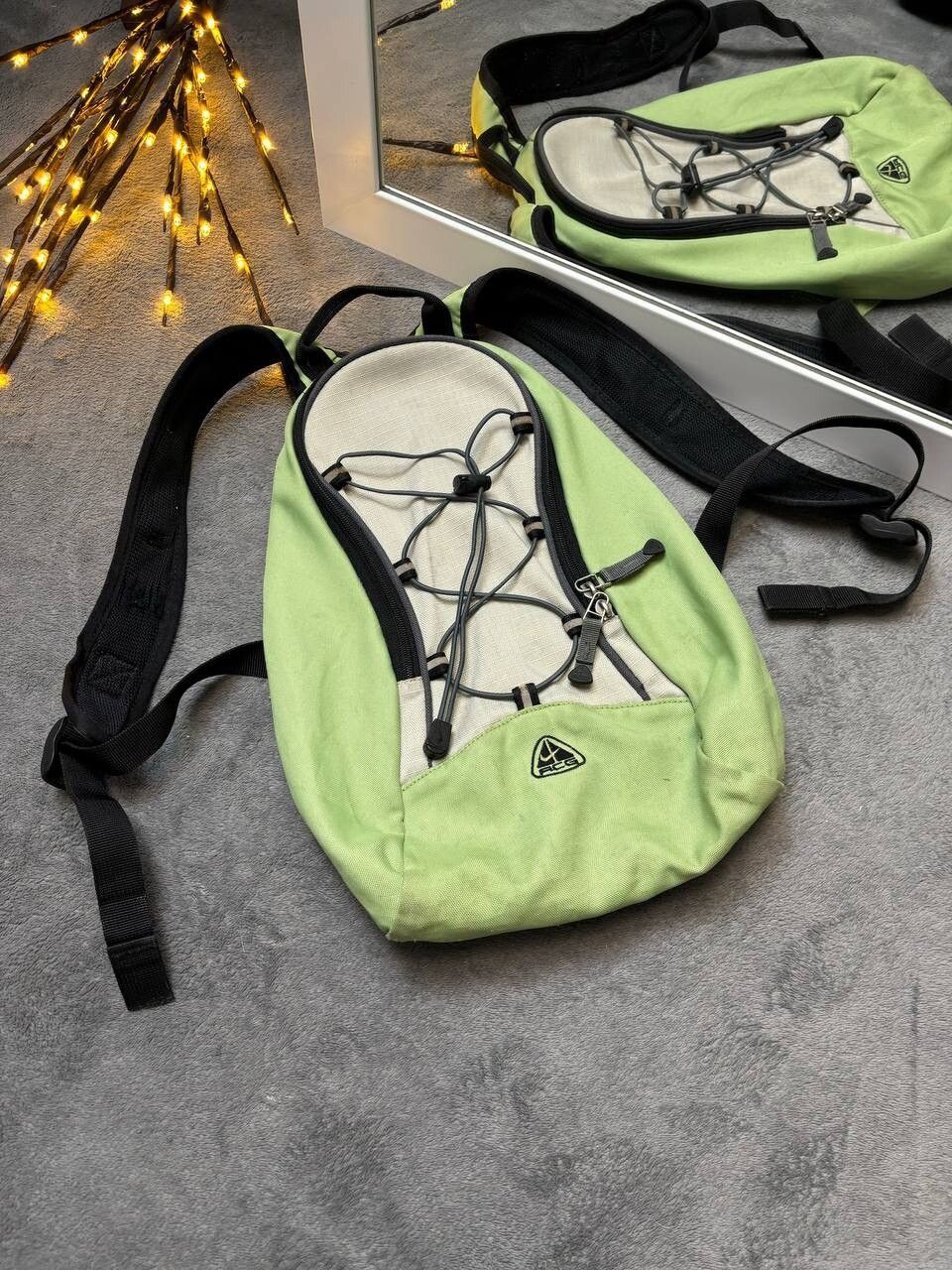 Pre-owned Nike Acg X Vintage Y2k Nike Acg Backpack Mini Gorpcore In Green