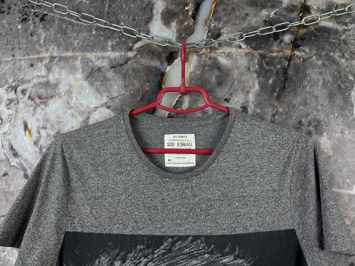 Allsaints Men’s Allsaints New Wave T-Shirt Grey Streetwear Size XS Size US XS / EU 42 / 0 - 2 Thumbnail
