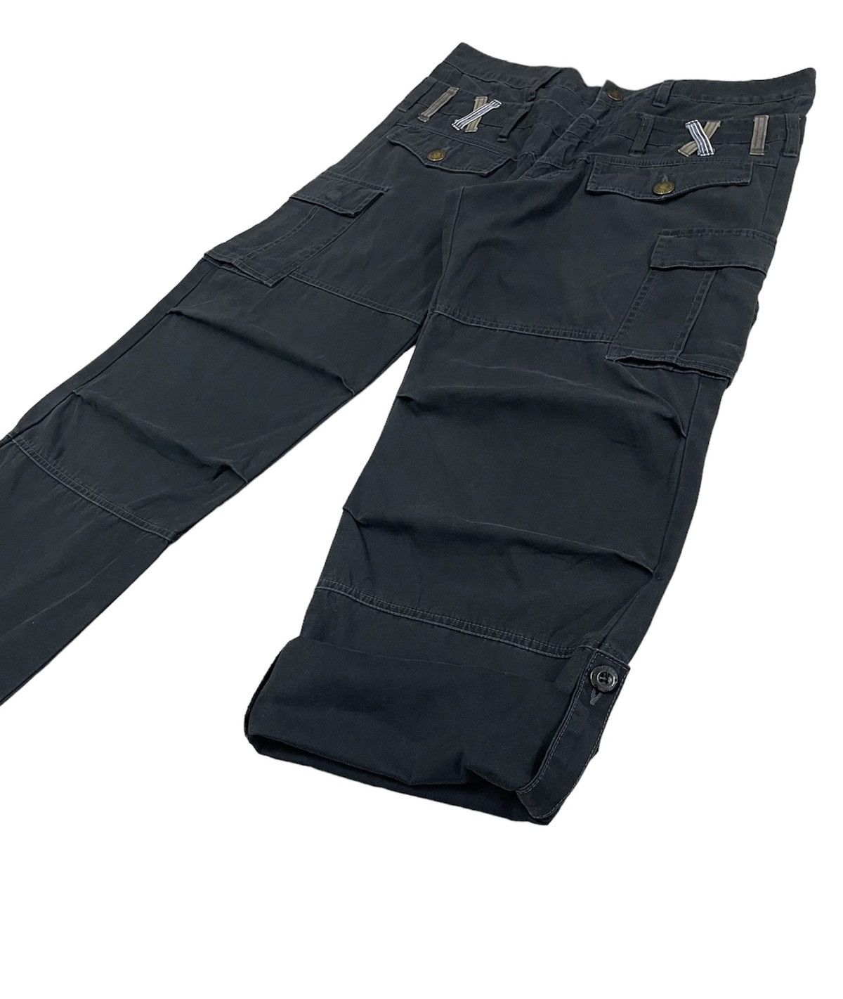 Japanese Brand Thriller Street Japan Cargo Double Waist RollUp Pants Size US 34 / EU 50 - 7 Thumbnail