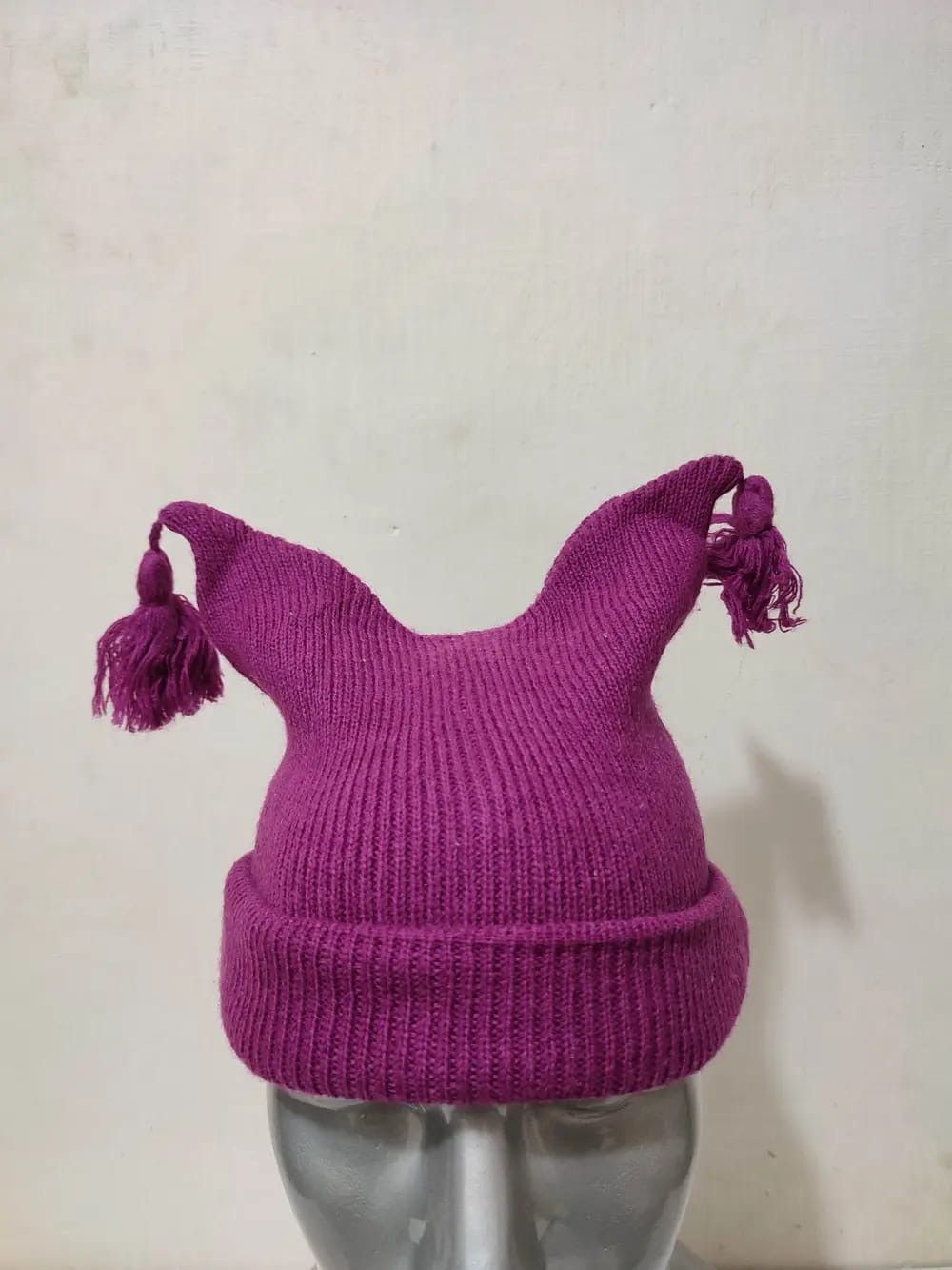 Other Purple Bunny Horn Beanie Hats Size ONE SIZE - 2 Thumbnail