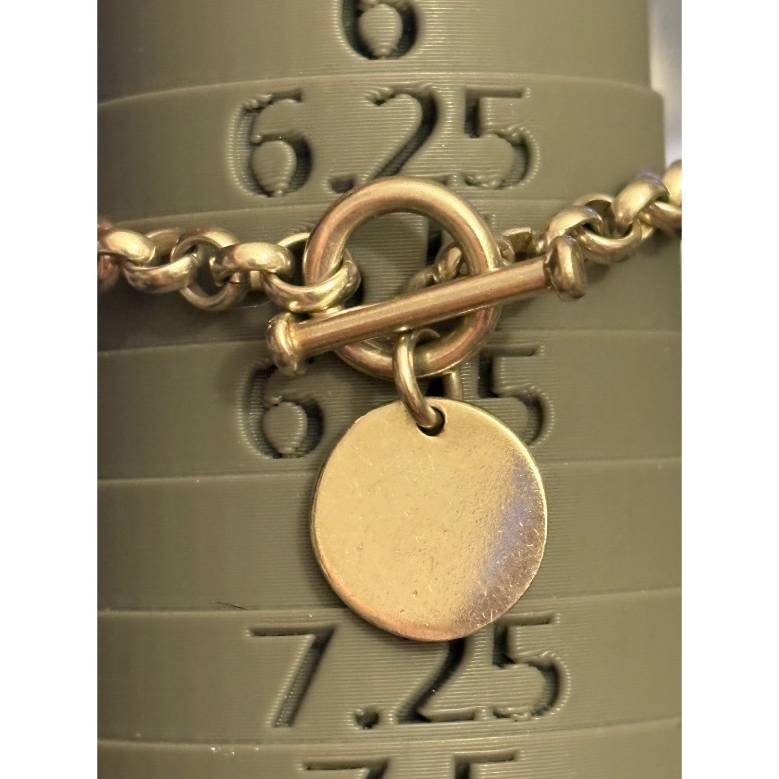 Other Vintage Sterling Silver Toggle Bracelet 925 23g Size 6.5 Size ONE SIZE - 10 Thumbnail
