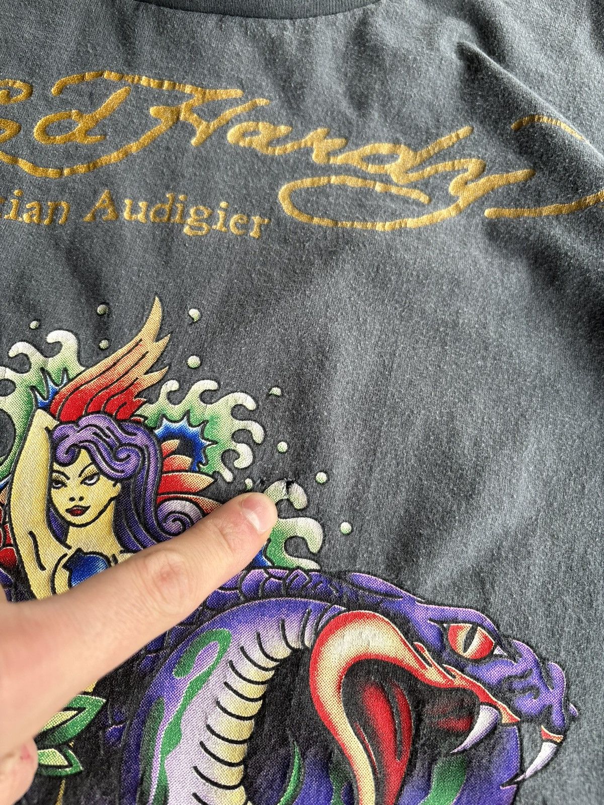 Ed Hardy Vintage Y2K Ed Hardy Love Kills Slow Boxy Grunge Skate Tee Size US L / EU 52-54 / 3 - 6 Thumbnail