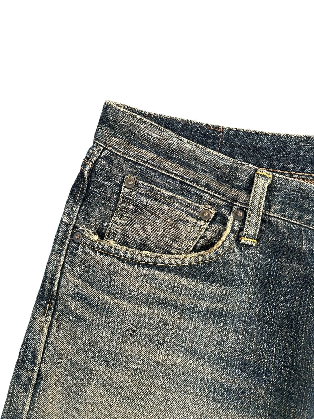 Kapital Vintage Edwin 505z Selvedge Rusty Mud Wash Denim Jeans Size US 37 - 5 Thumbnail
