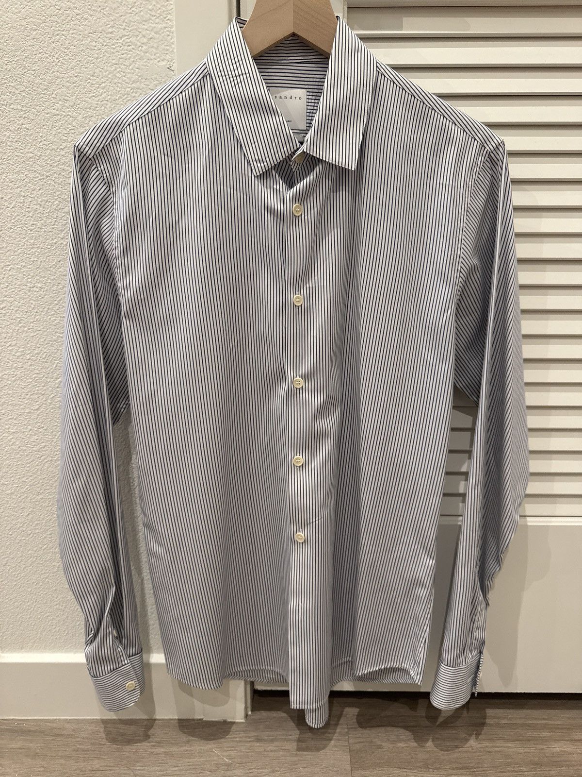 Sandro Paris Striped Button Up
