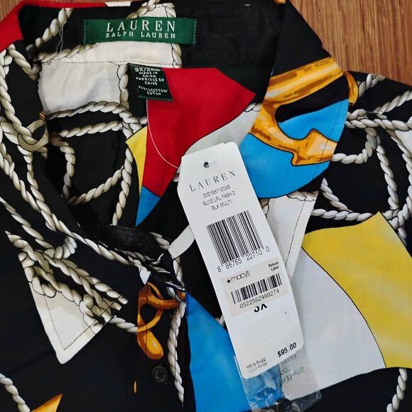Ralph Lauren NWT Ralph Lauren Green Label Nautical Flags Button Shirt Size 3XL / US 20-22 - 3 Thumbnail
