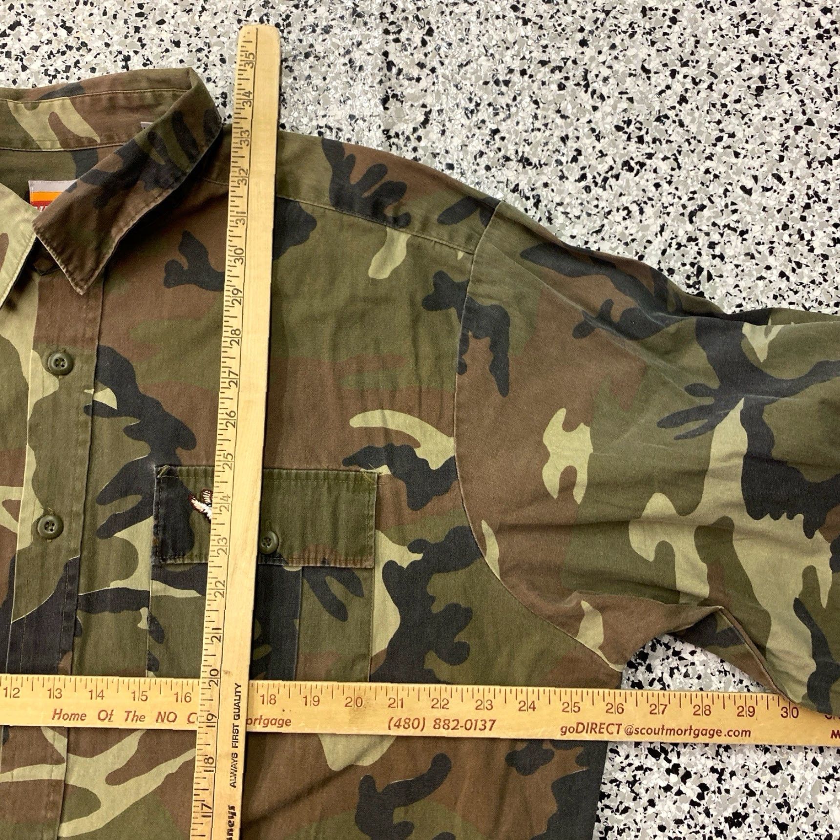 Logo 7 VINTAGE Winchester Button-Up Shirt Men’s XL Camouflage Hunting Logo DUCK LOGO Flaw Size US XL / EU 56 / 4 - 4 Thumbnail