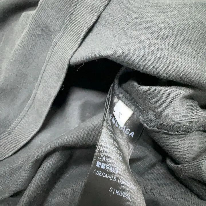 Balenciaga Balenciaga Black Logo Print Short Sleeve T-Shirt 0079-2507 Size US S / EU 44-46 / 1 - 4 Thumbnail