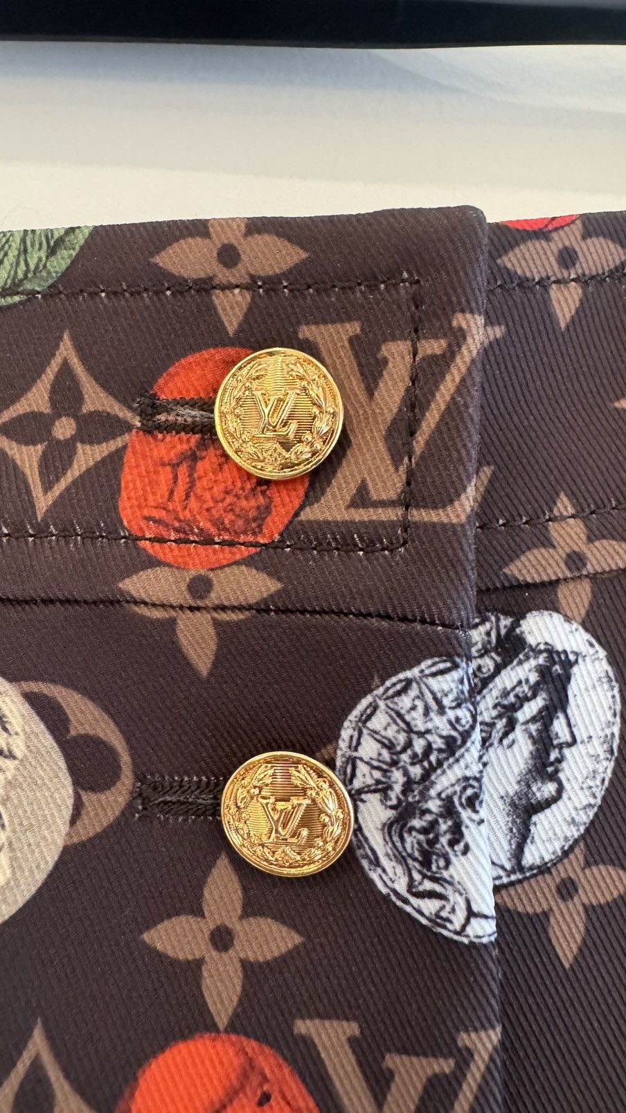 Louis Vuitton Louis Vuitton x Fornasetti Monogram Portrait Printed Skirt Size 25" / US 0 / IT 36 - 5 Thumbnail