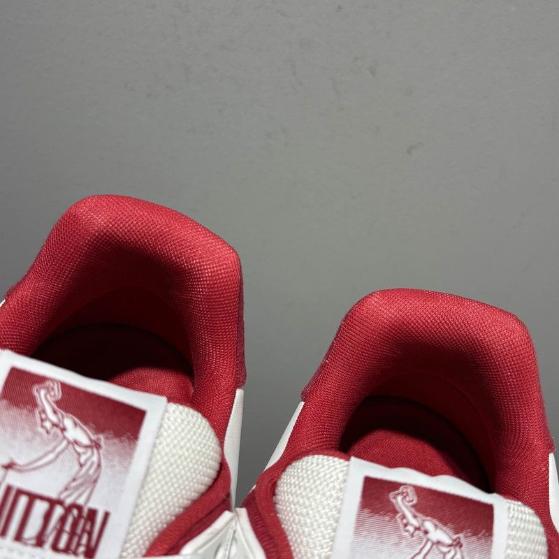Louis Vuitton Louis Vuitton Fashion Low-Top Sneakers Red and White -2508 Size US 8 / EU 41 - 9 Thumbnail