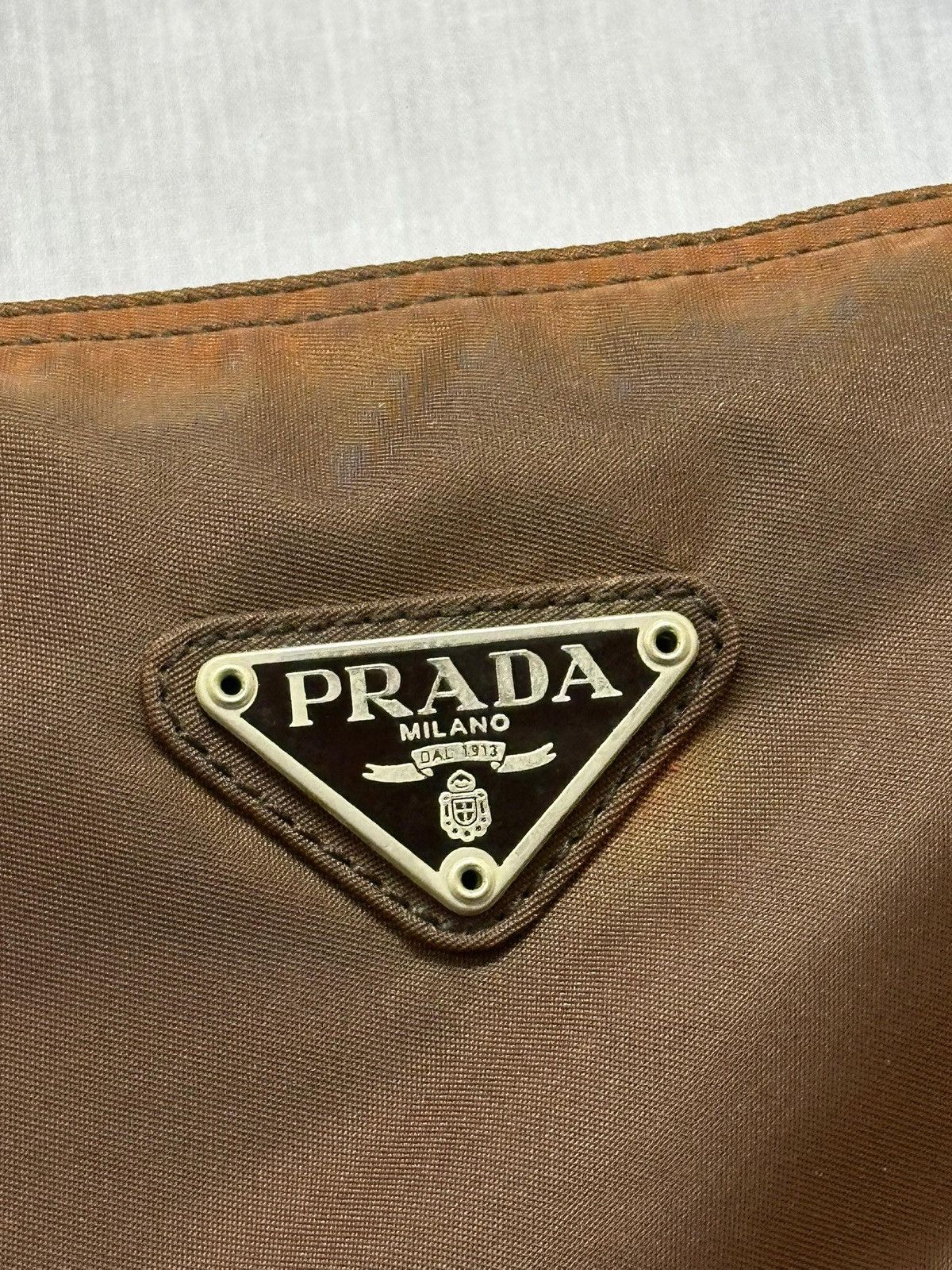 Prada vintage Prada Tessuto Nylon khaki green shoulder Size ONE SIZE - 3 Thumbnail