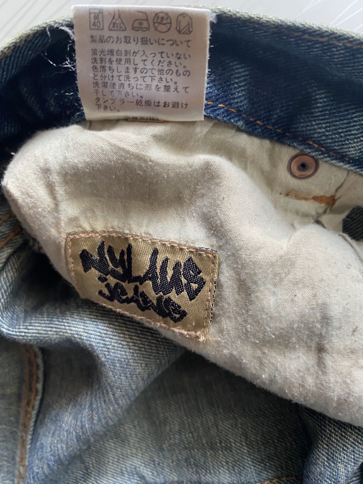 Japanese Brand Japanese Nylus Ripped Denim Jeans Size US 34 / EU 50 - 8 Thumbnail