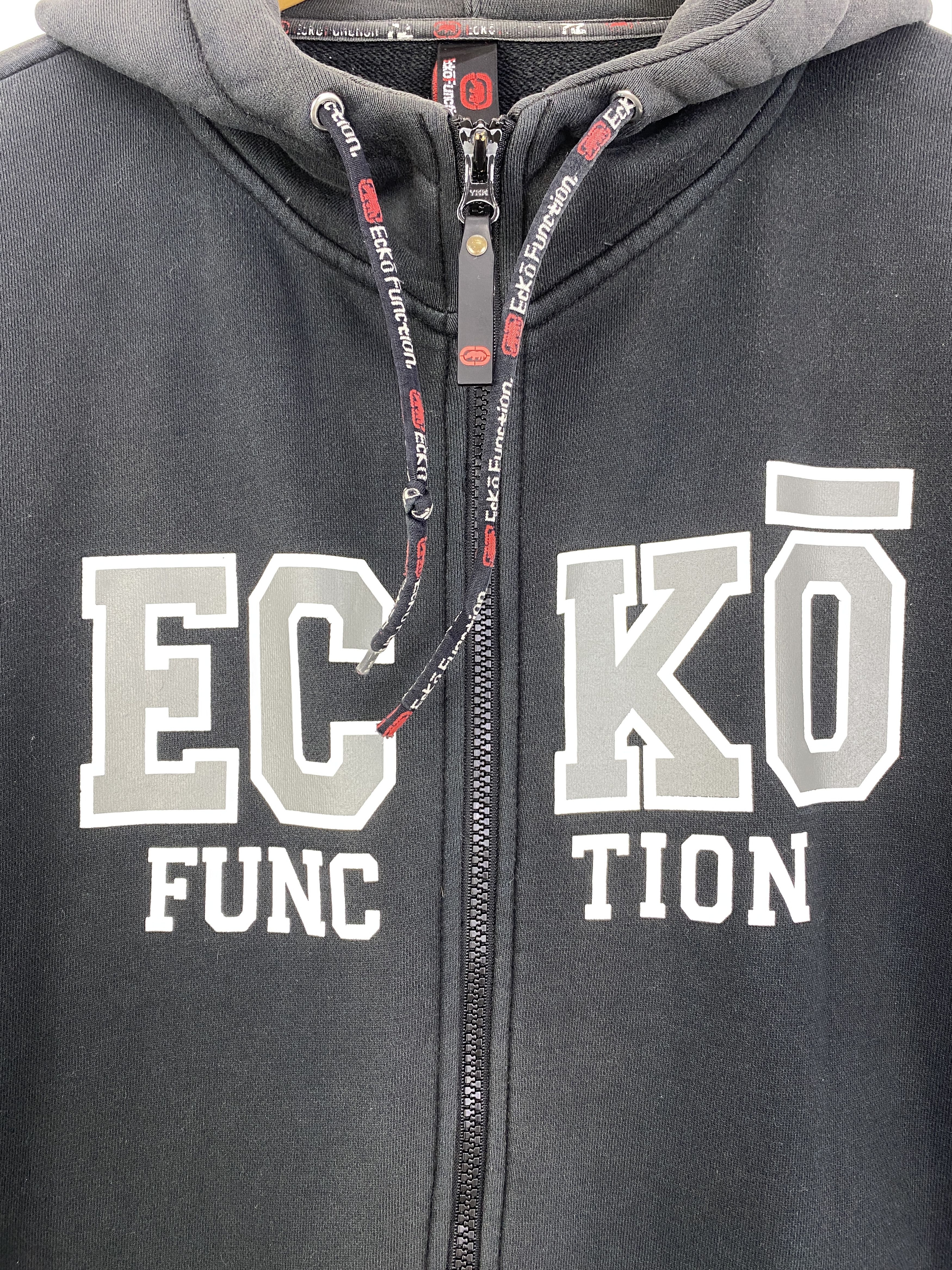 Ecko Unltd. × Vintage Vintage Ecko Function Wording Zipper Hoodie SH0044 Size US L / EU 52-54 / 3 - 8 Thumbnail
