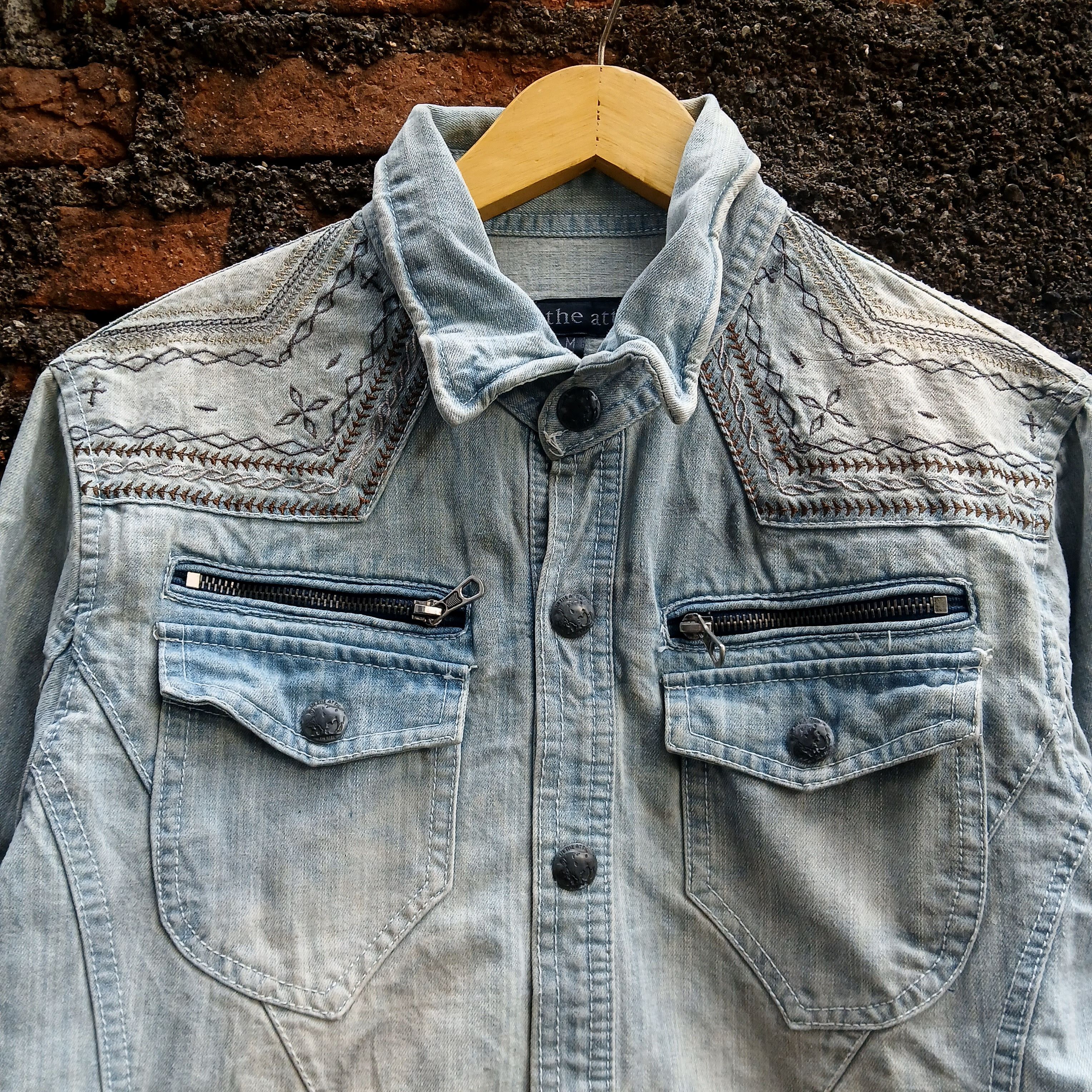 In The Attic In The Attic japanese brand vkei style denim jacket Size US M / EU 48-50 / 2 - 2 Thumbnail