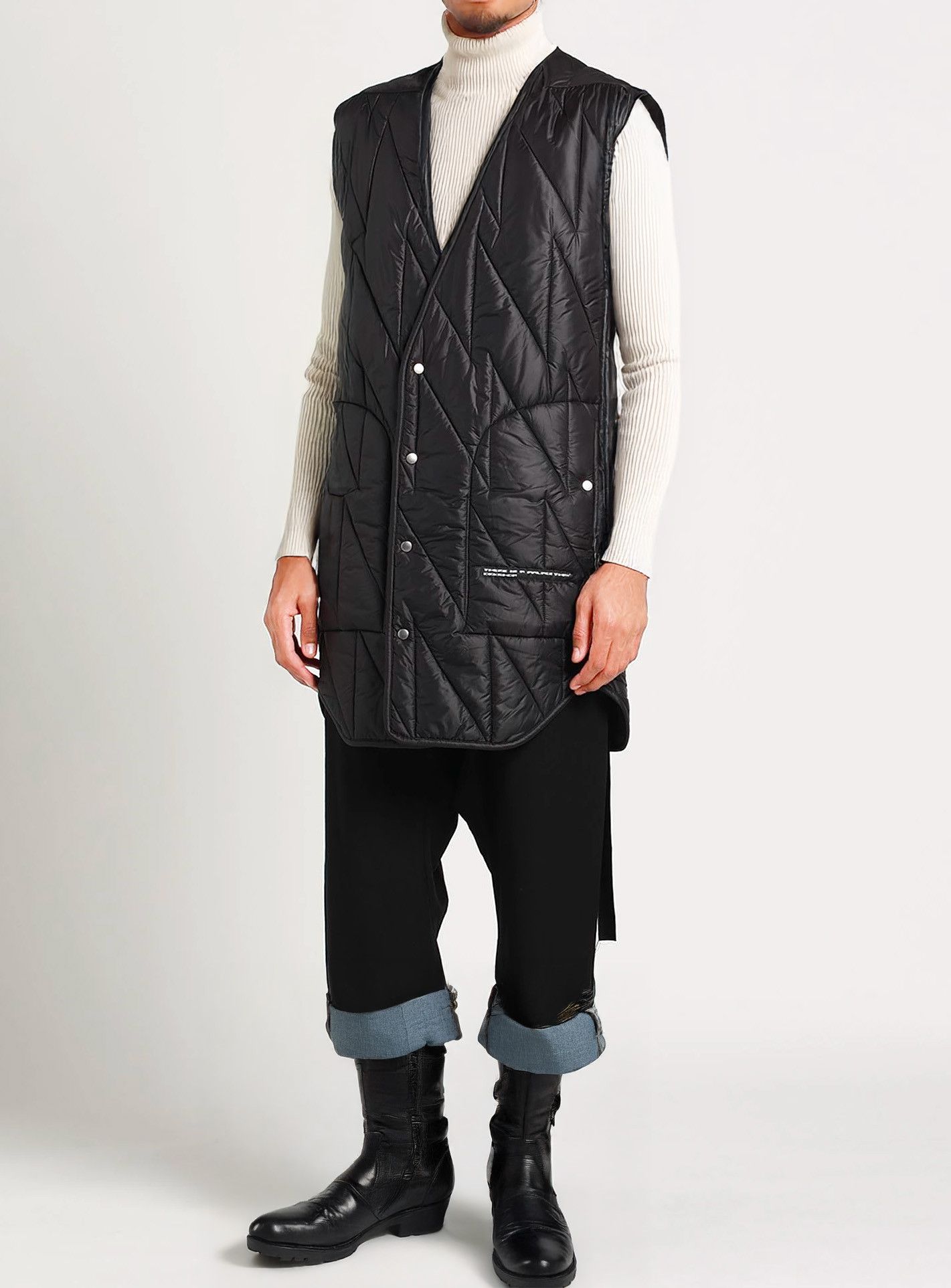 Rick Owens Drkshdw Rick Owens Quilted Puffer Vest Size US S / EU 44-46 / 1 - 1 Thumbnail