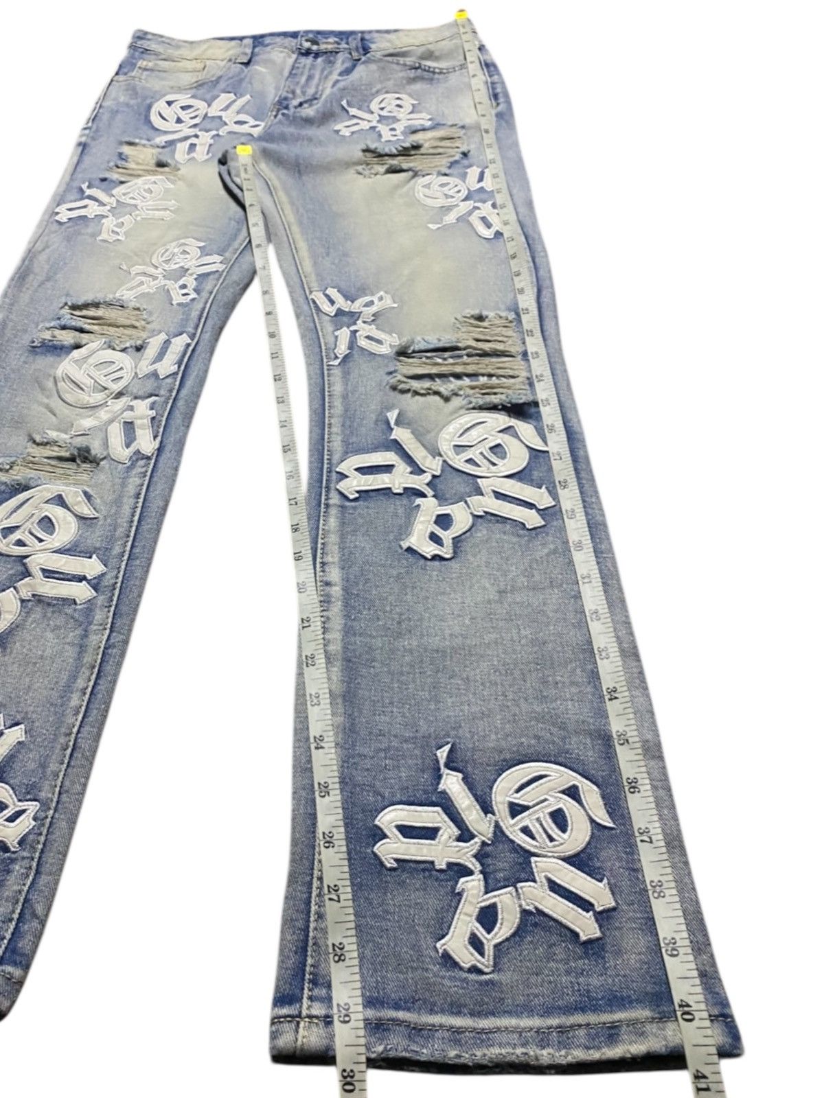 Japanese Brand Crazy Wash Japanese Brand Chrome heart Style Slim Fit Jeans Size US 30 / EU 46 - 14 Thumbnail