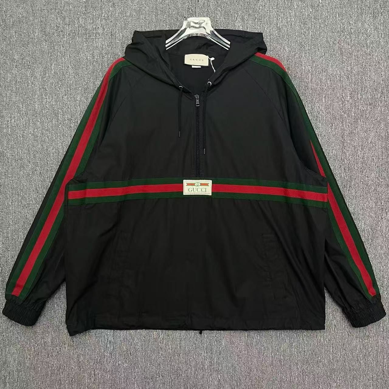 Gucci Gucci hooded drawstring half-zip jacket Size US L / EU 52-54 / 3 - 1 Thumbnail