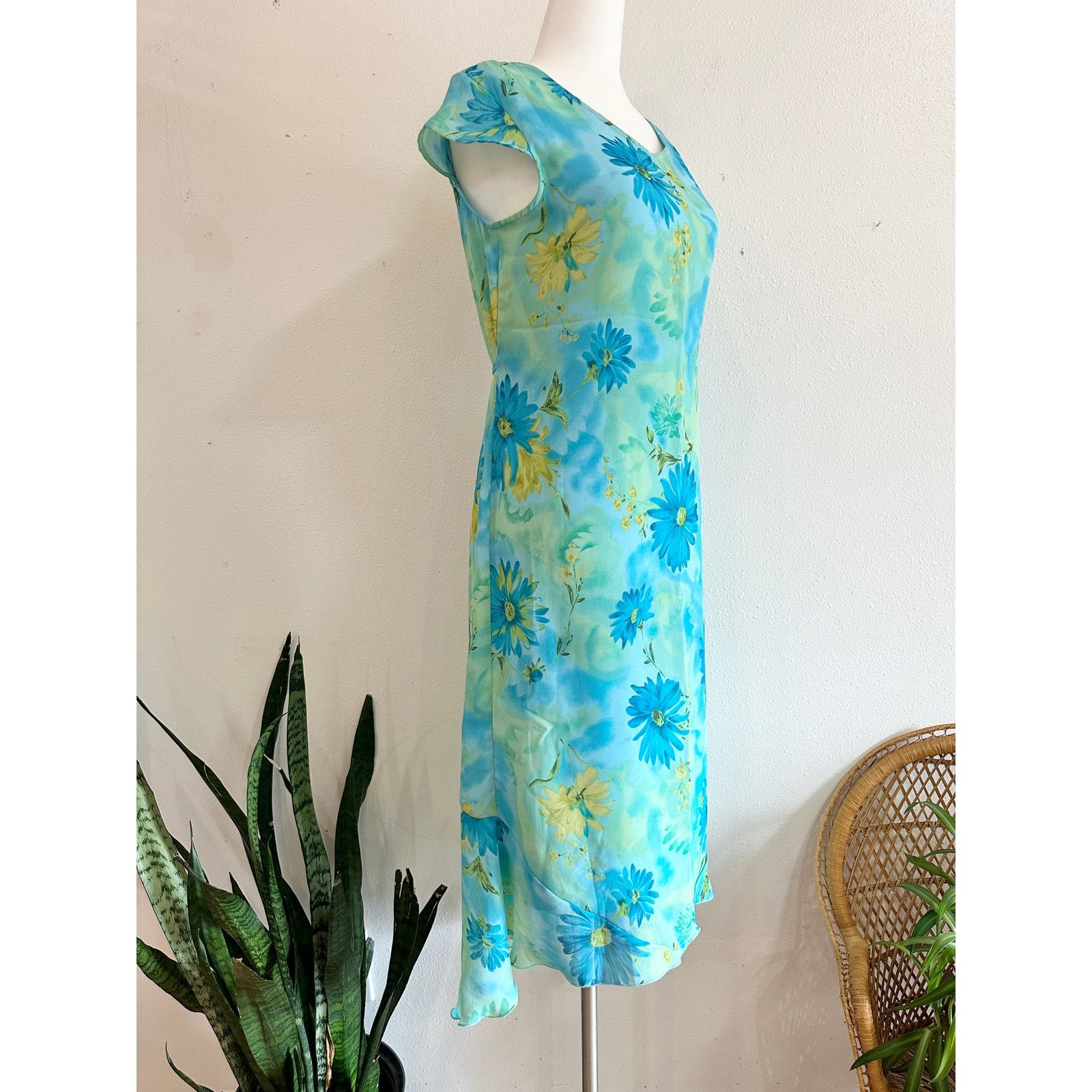 Other 90s Y2K Daisy Midi Dress Size S / US 4 / IT 40 - 12 Thumbnail