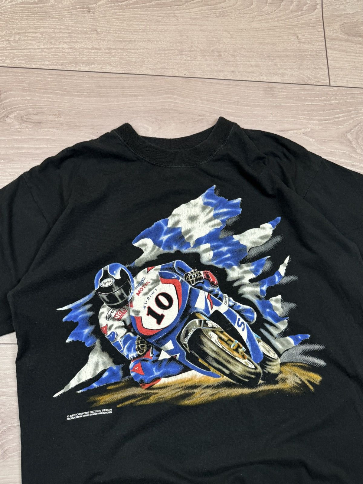 Vintage Vintage 00s Suzuki Moto Racing T shirt Size US M / EU 48-50 / 2 - 2 Thumbnail