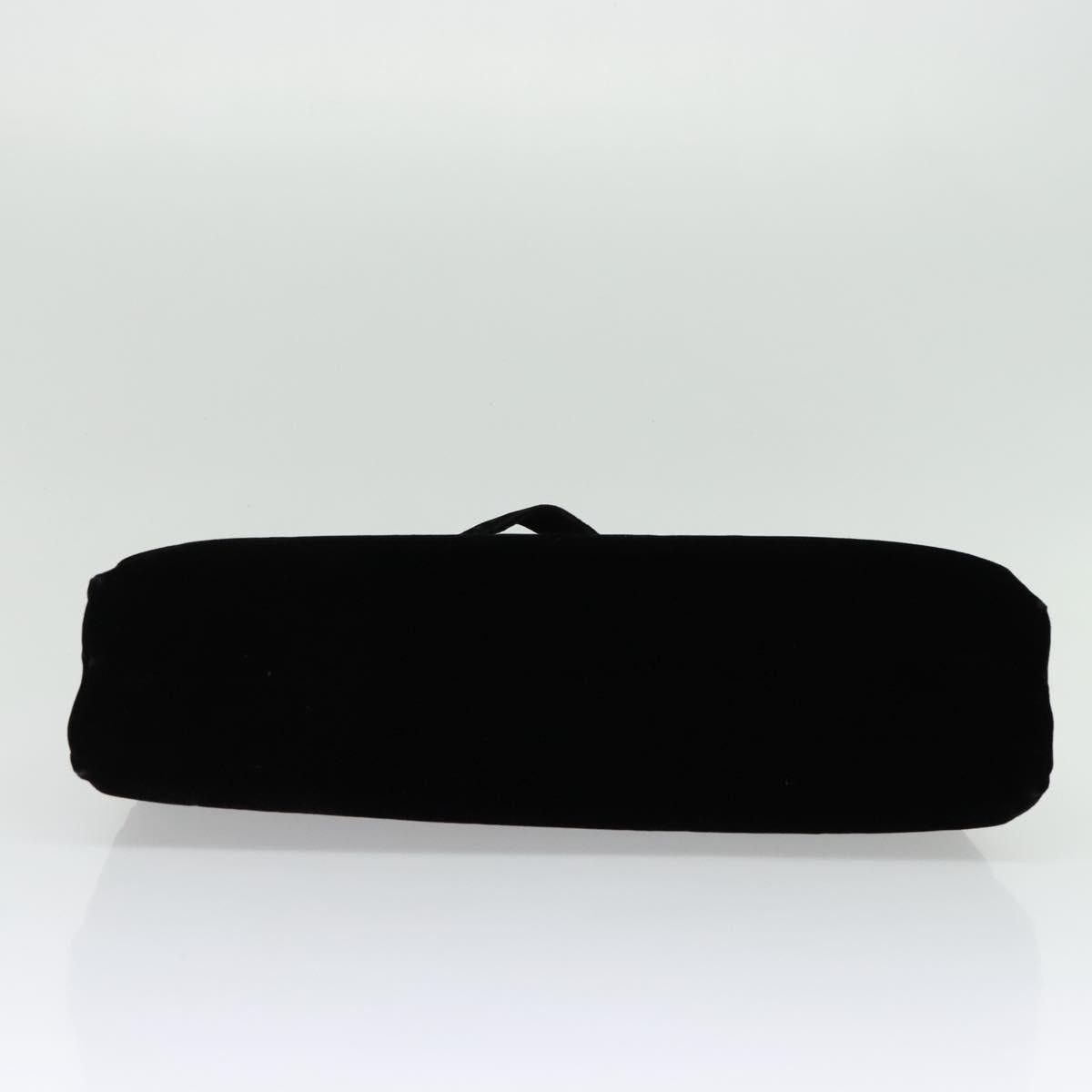 Prada PRADA Hand Bag Velor Black Silver Size ONE SIZE - 9 Thumbnail