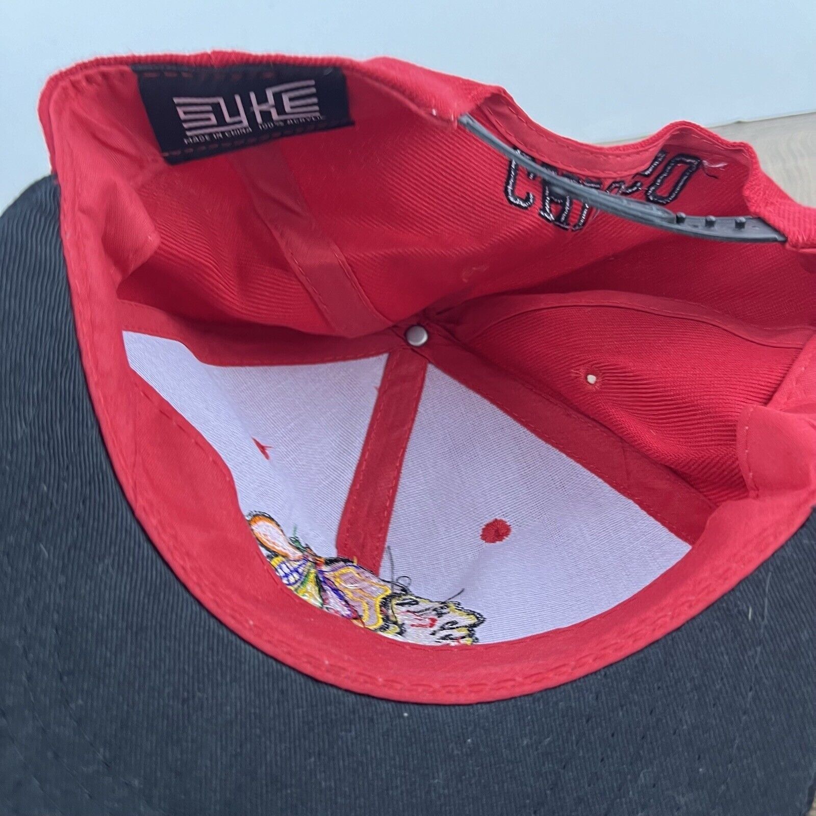 Other Chicago Blackhawks NHL Hat Snapback Red Hat Adjustable Hat R Size ONE SIZE - 15 Thumbnail