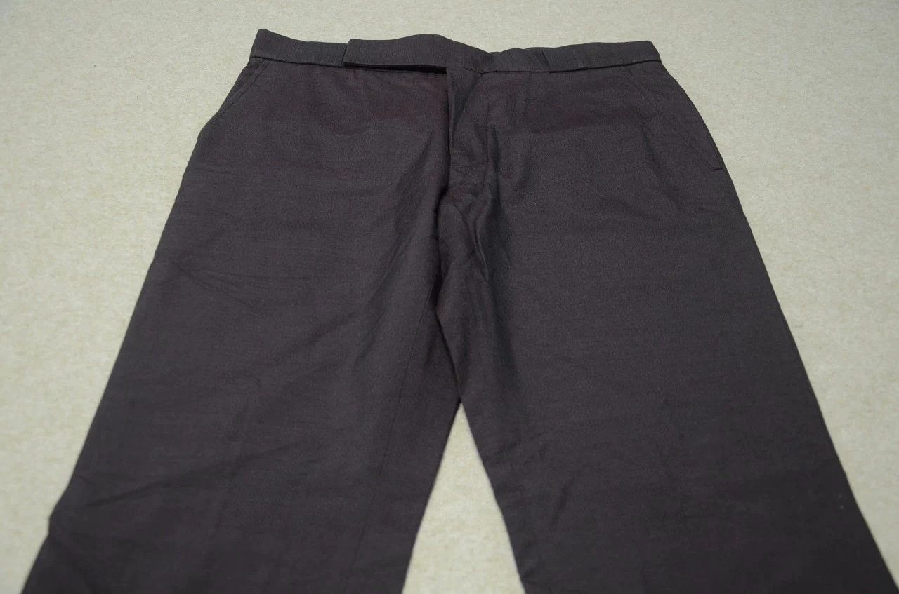 Ermenegildo Zegna Zegna XXX 100% Silk Dark Brown Trousers 48 Size 48S - 2 Thumbnail