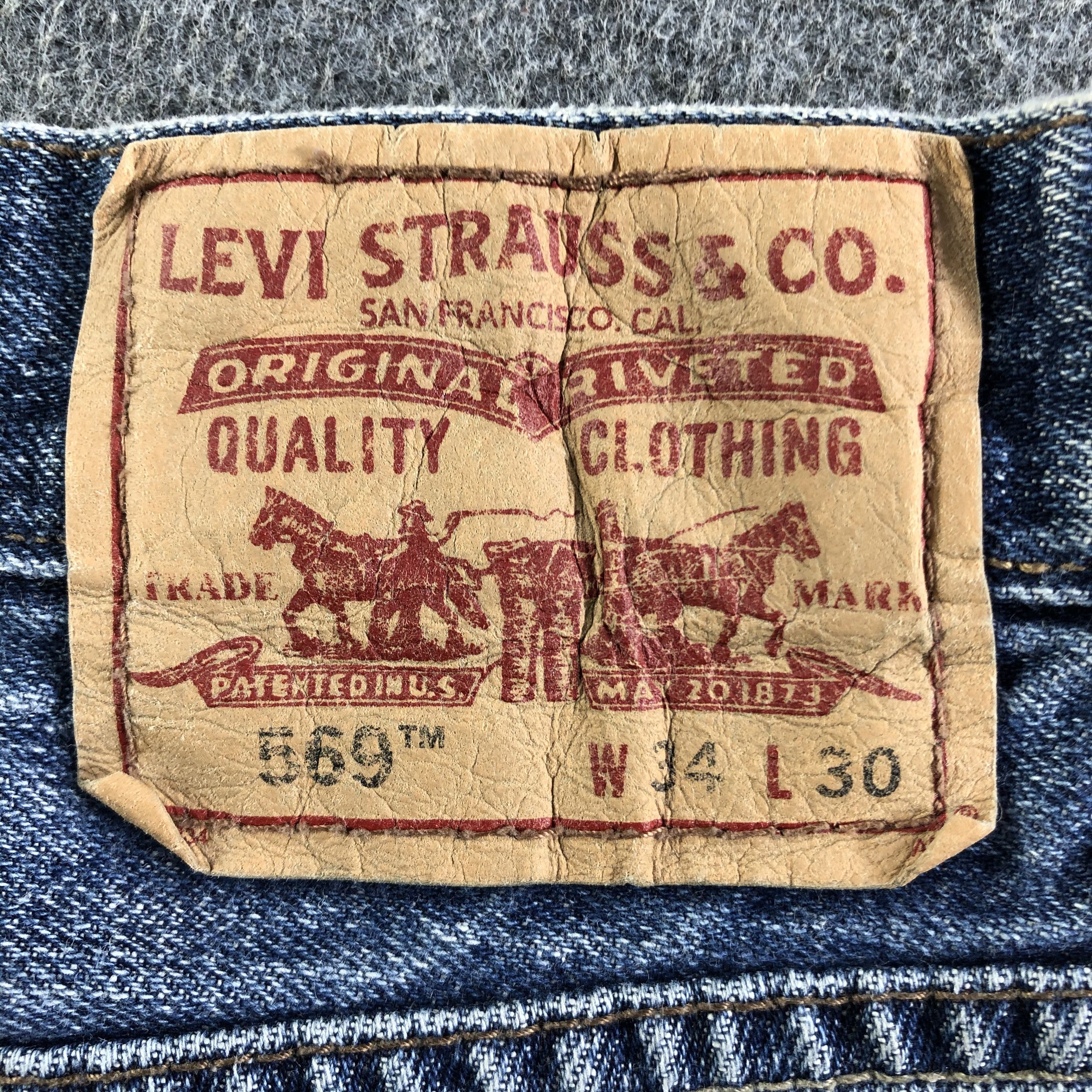 Levi's Vintage Blue Wash Levis 569 Jeans-J3491 Size US 34 / EU 50 - 5 Thumbnail