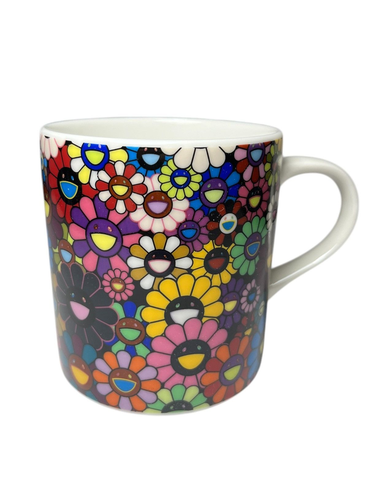 Takashi Murakami Takashi Murakami Flower All over Mug cup (black) Size ONE SIZE - 1 Thumbnail