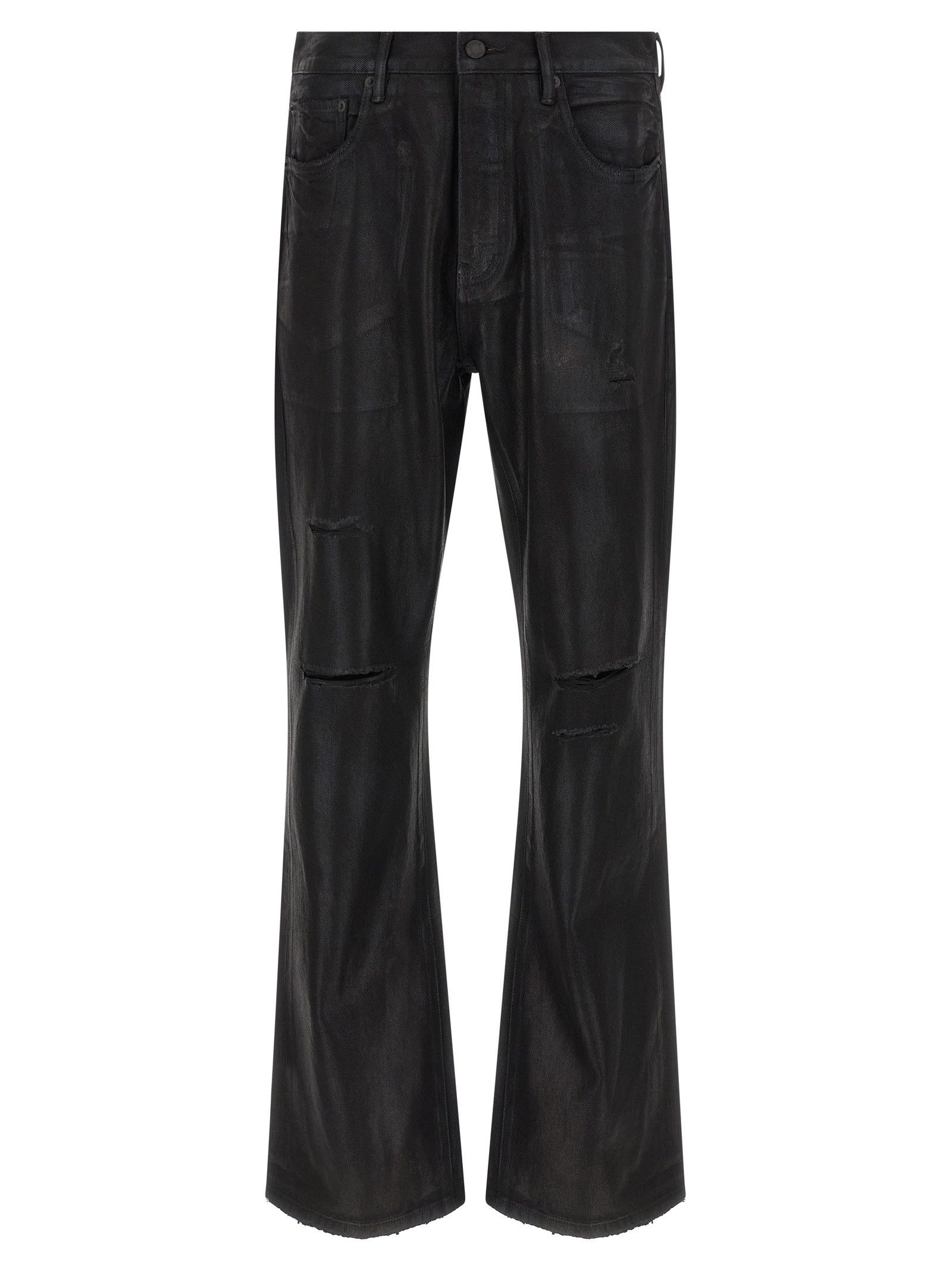 Purple 'P026 Rinsed Foil Boot' jeans Size US 30 / EU 46 - 1 Thumbnail