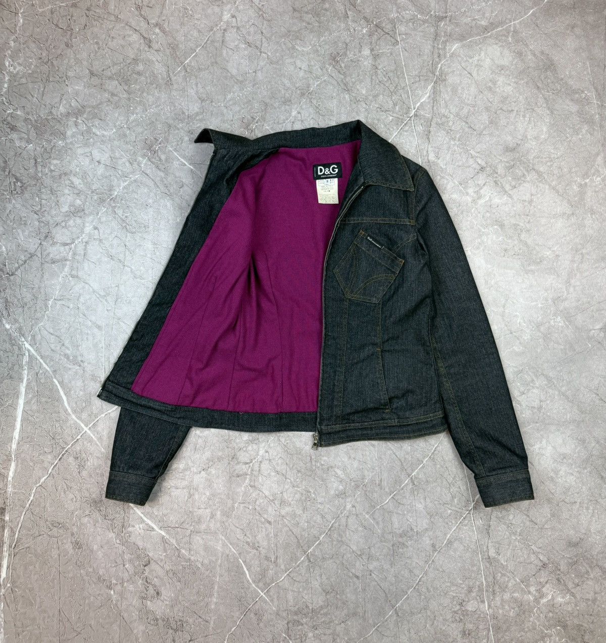 Dolce & Gabbana Dolce & Gabbana Blue Denim Butterfly Jeans Jacket Size S / US 4 / IT 40 - 3 Thumbnail