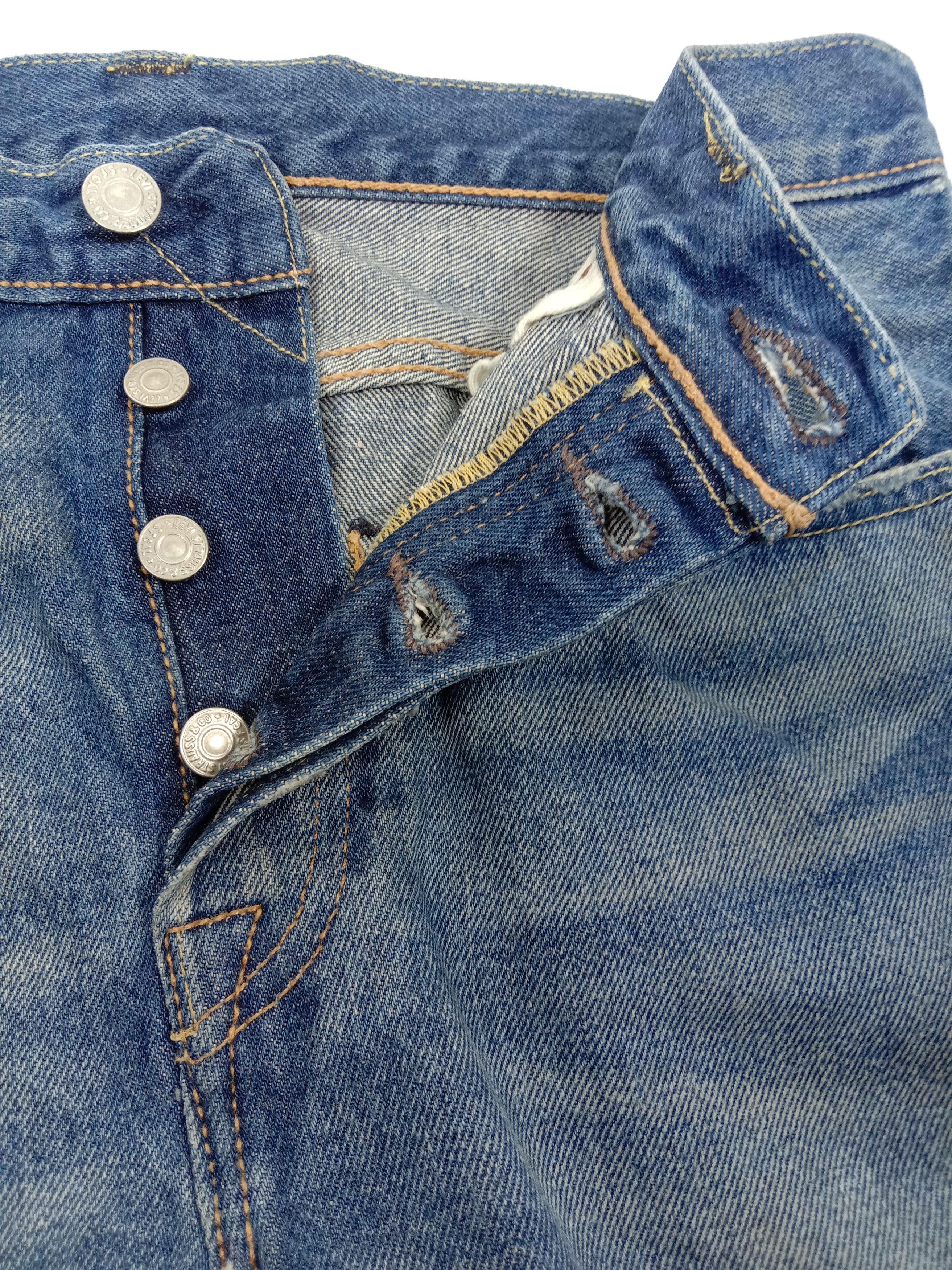 Levi's Vintage Levi's 501s Jeans Faded Blue Distressed Denim Size US 30 / EU 46 - 11 Thumbnail