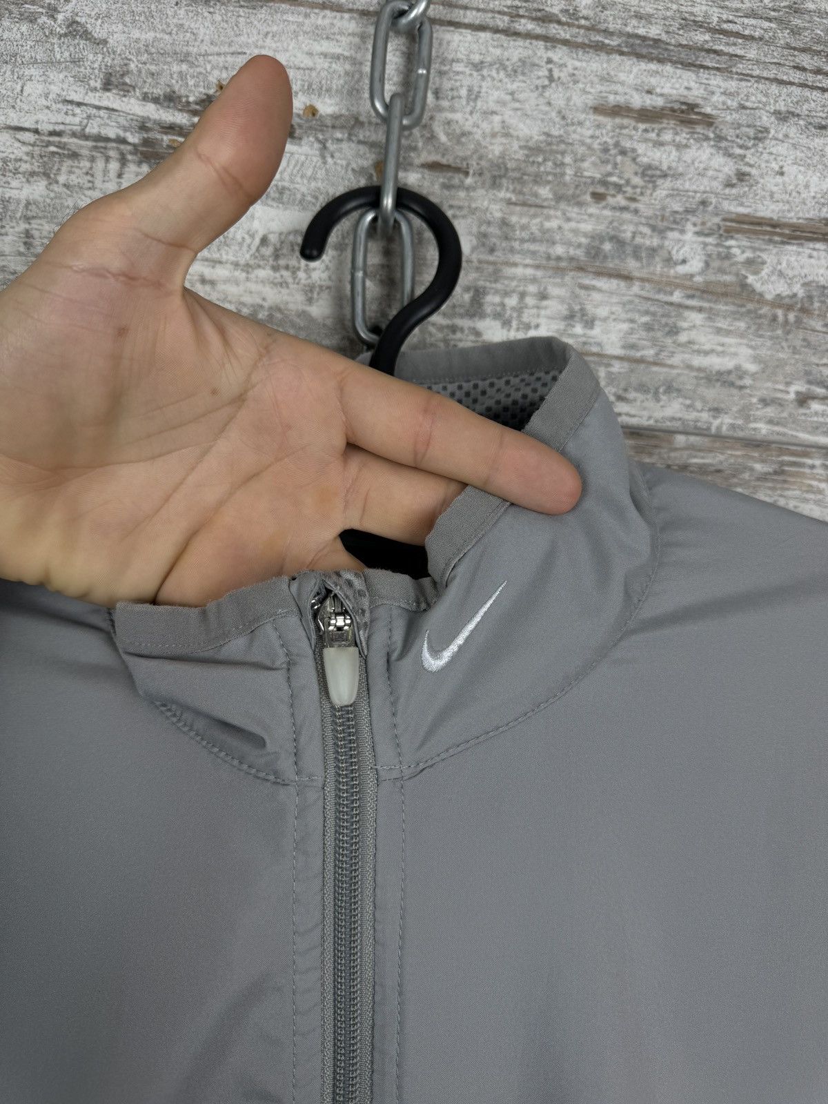 Nike Mens Vintage Nike swoosh grey track jacket Olympic acg drill Size US L / EU 52-54 / 3 - 5 Thumbnail