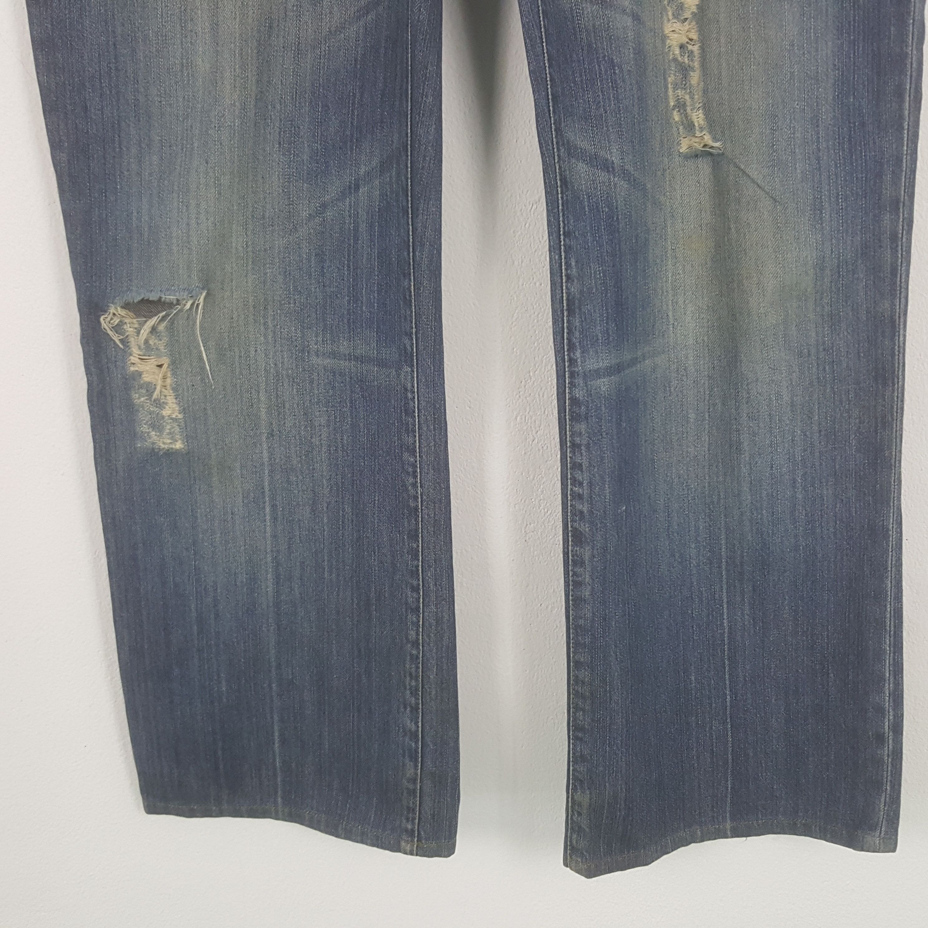 Stussy × Vintage Vintage Stussy Workgear Custom Art Logo Denim Jeans Size US 35 - 6 Thumbnail
