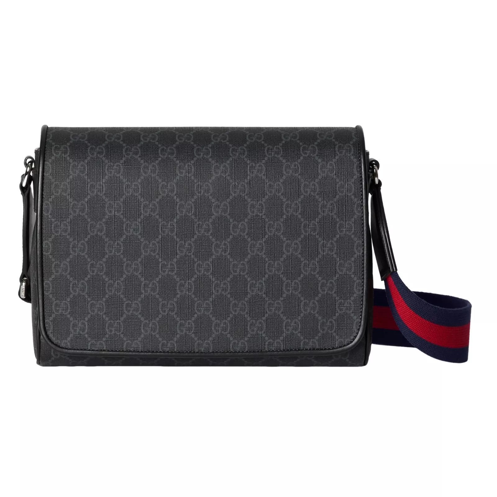 GUCCI Black GG Canvas Crossbody Bag New & Authentic