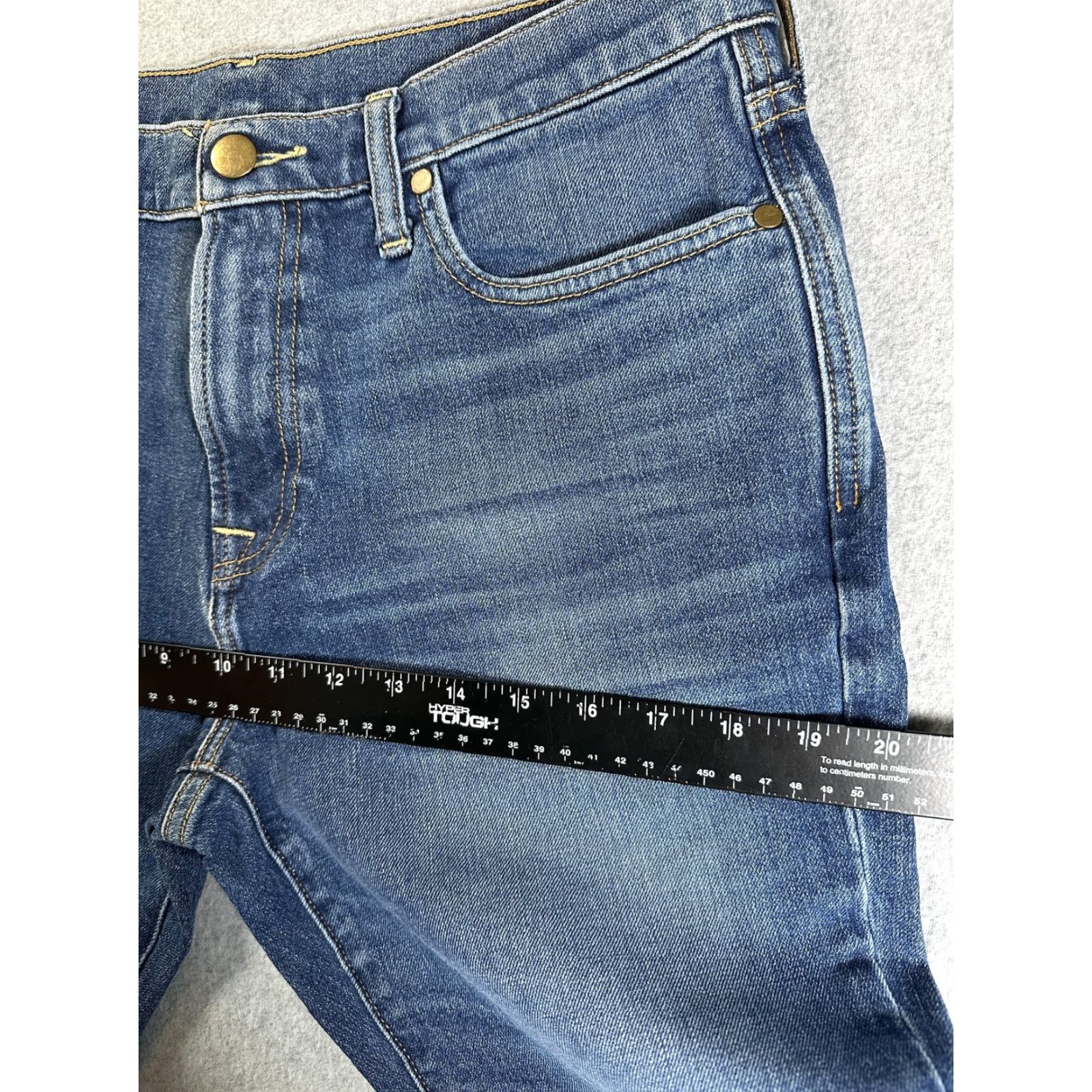 Flint And Tinder Flint & Tinder Jeans Mens 32x30 Blue Denim Tapered Medium Wash Mid Rise Sample Size US 32 / EU 48 - 7 Thumbnail