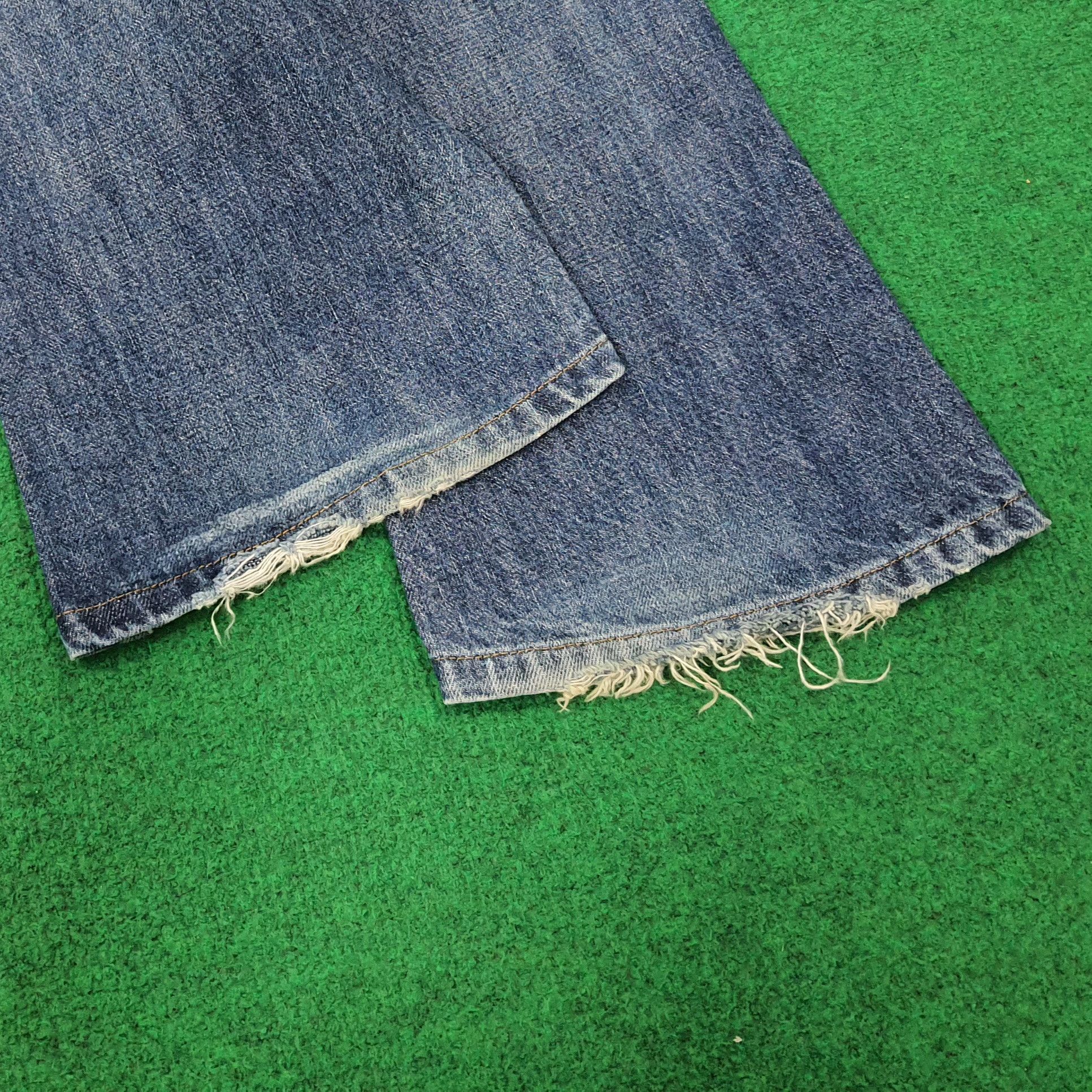 Hysteric Glamour Vintage Hysterics Raider Flare Custom Logo Denim C265N8 Size US 29 - 4 Thumbnail