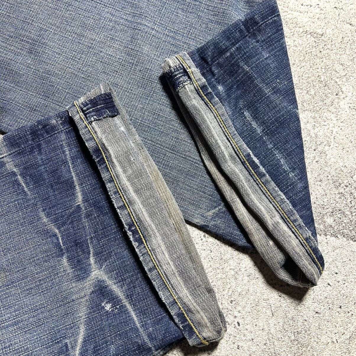 Japanese Brand Vintage SACRED BLUE Flared Denim Patchwork USA Size US 32 / EU 48 - 14 Thumbnail