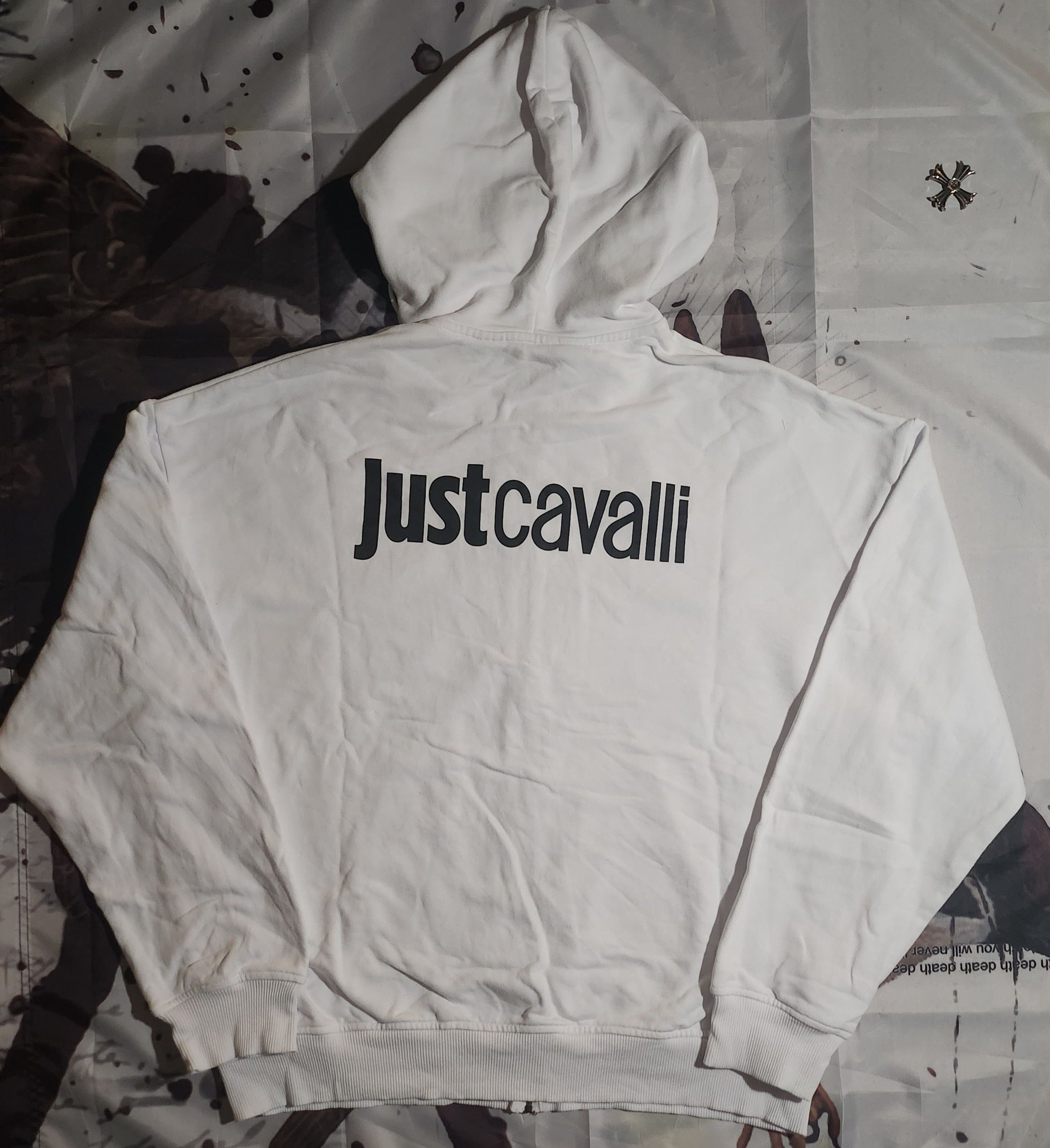 Designer × Just Cavalli Just Cavalli Tiger Logo Full Zip Hoodie Size US L / EU 52-54 / 3 - 2 Thumbnail