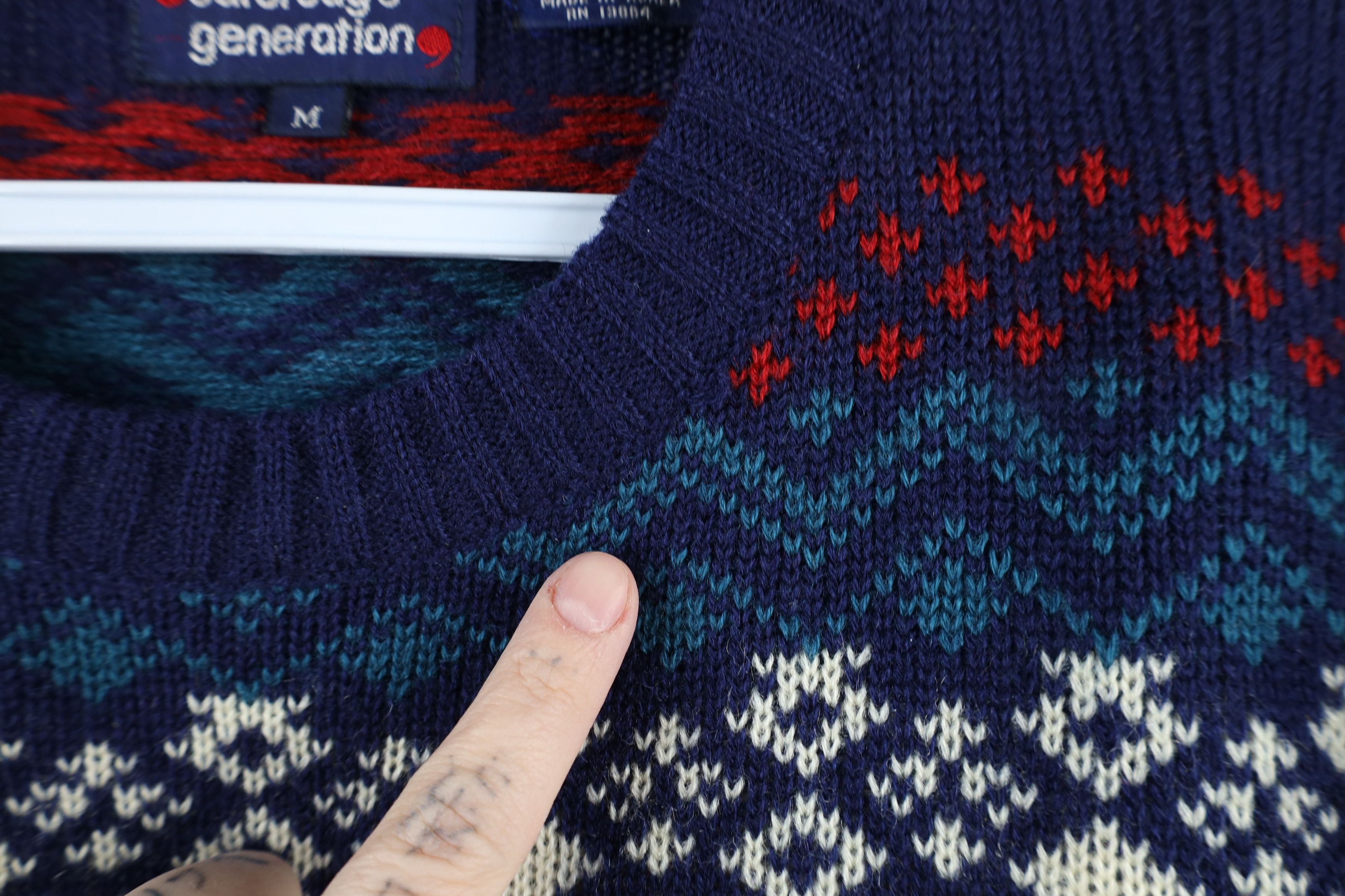 Vintage Vintage 70s Streetwear Fair Isle Knit Crewneck Sweater Size M / US 6-8 / IT 42-44 - 7 Thumbnail