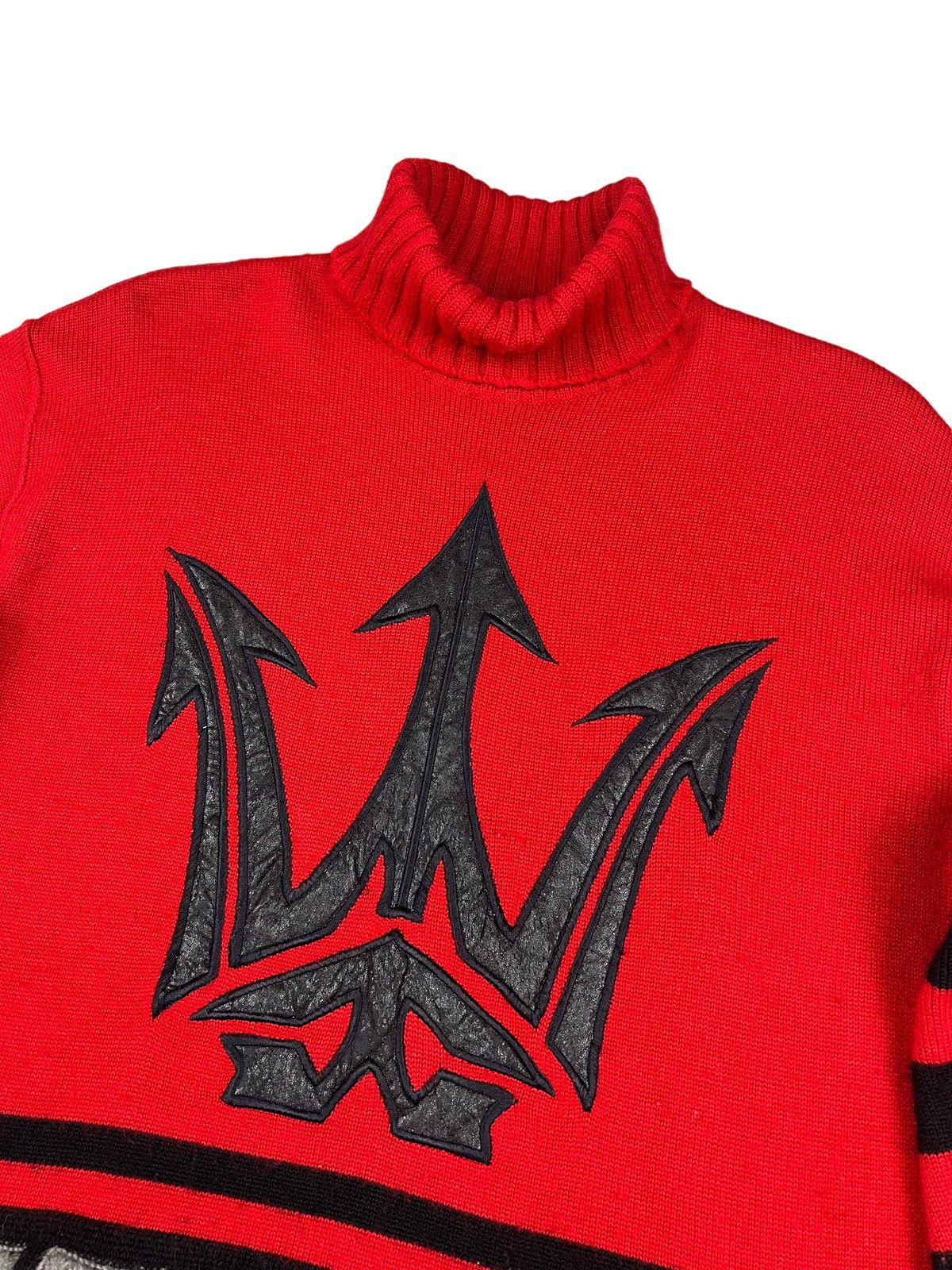 Yoshiyuki Konishi Ficce By Yoshiyuki Konishi ‘Devil Pitchfork” Knit Sweater Size US M / EU 48-50 / 2 - 3 Thumbnail