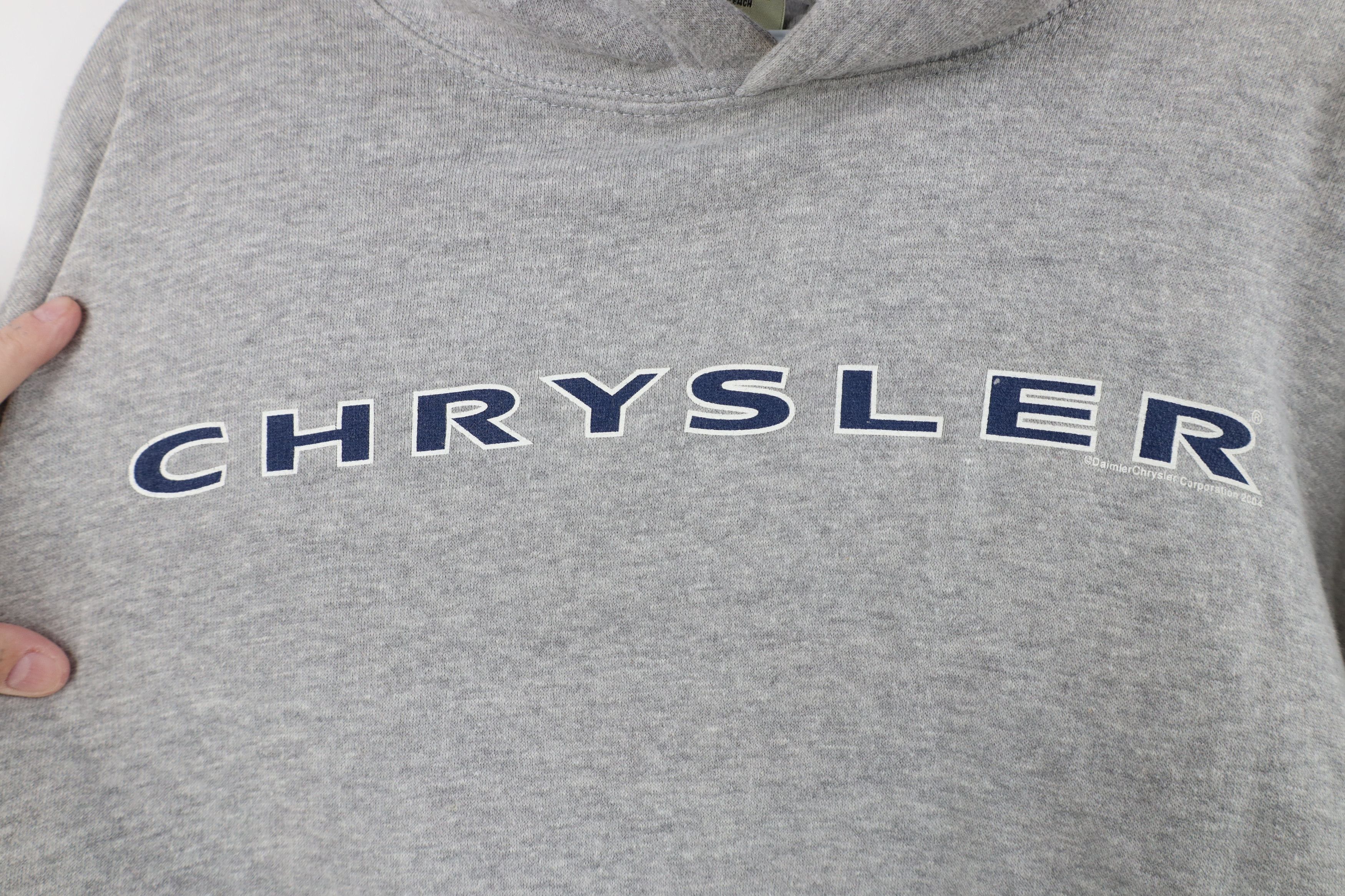 Vintage Vintage Y2K 2004 Daimler Chrysler Hoodie Sweatshirt Gray Size US M / EU 48-50 / 2 - 6 Thumbnail