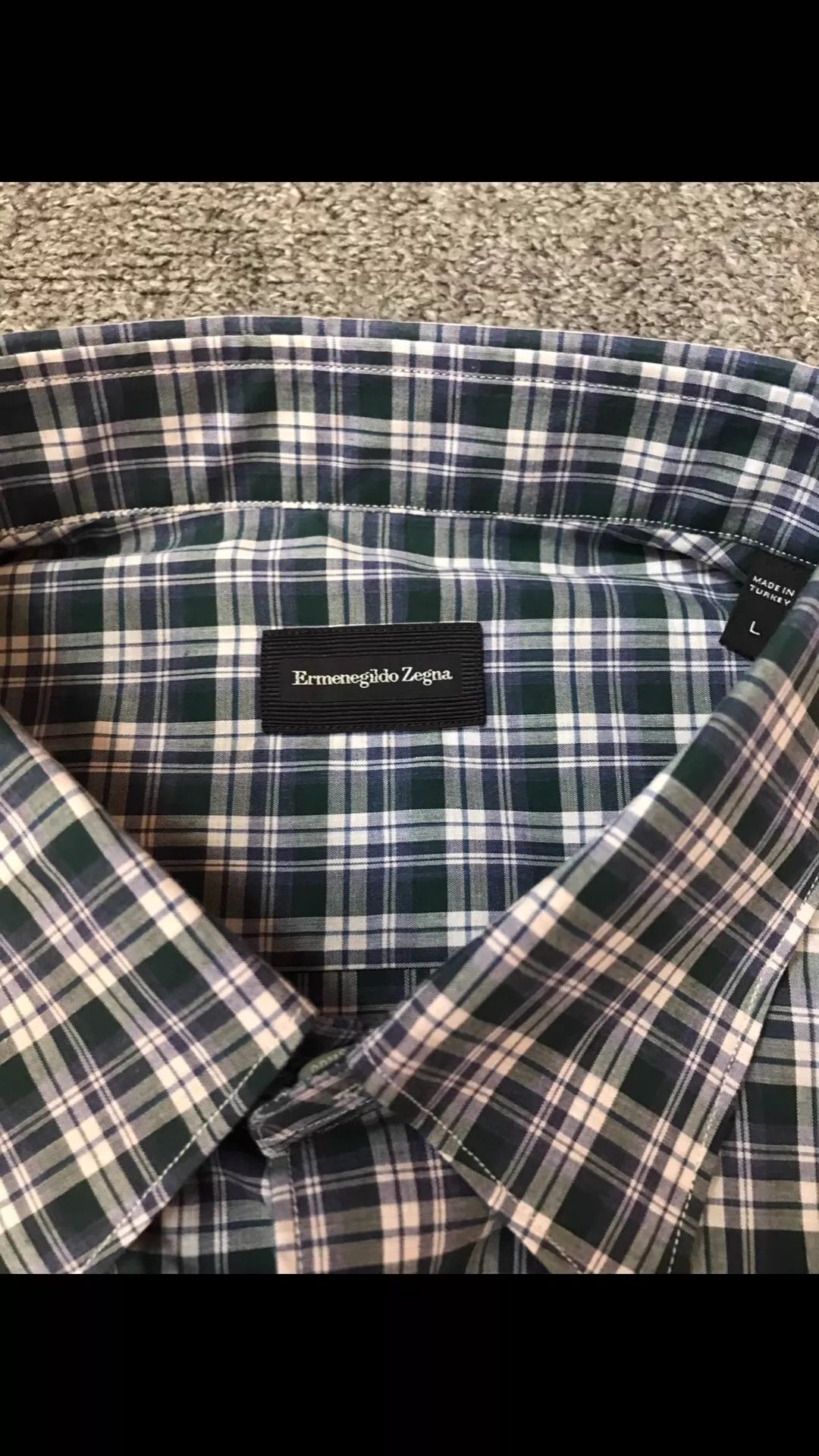 Ermenegildo Zegna Zegna Main Line Cotton Color Block Plaid Shirt L Size US L / EU 52-54 / 3 - 5 Thumbnail