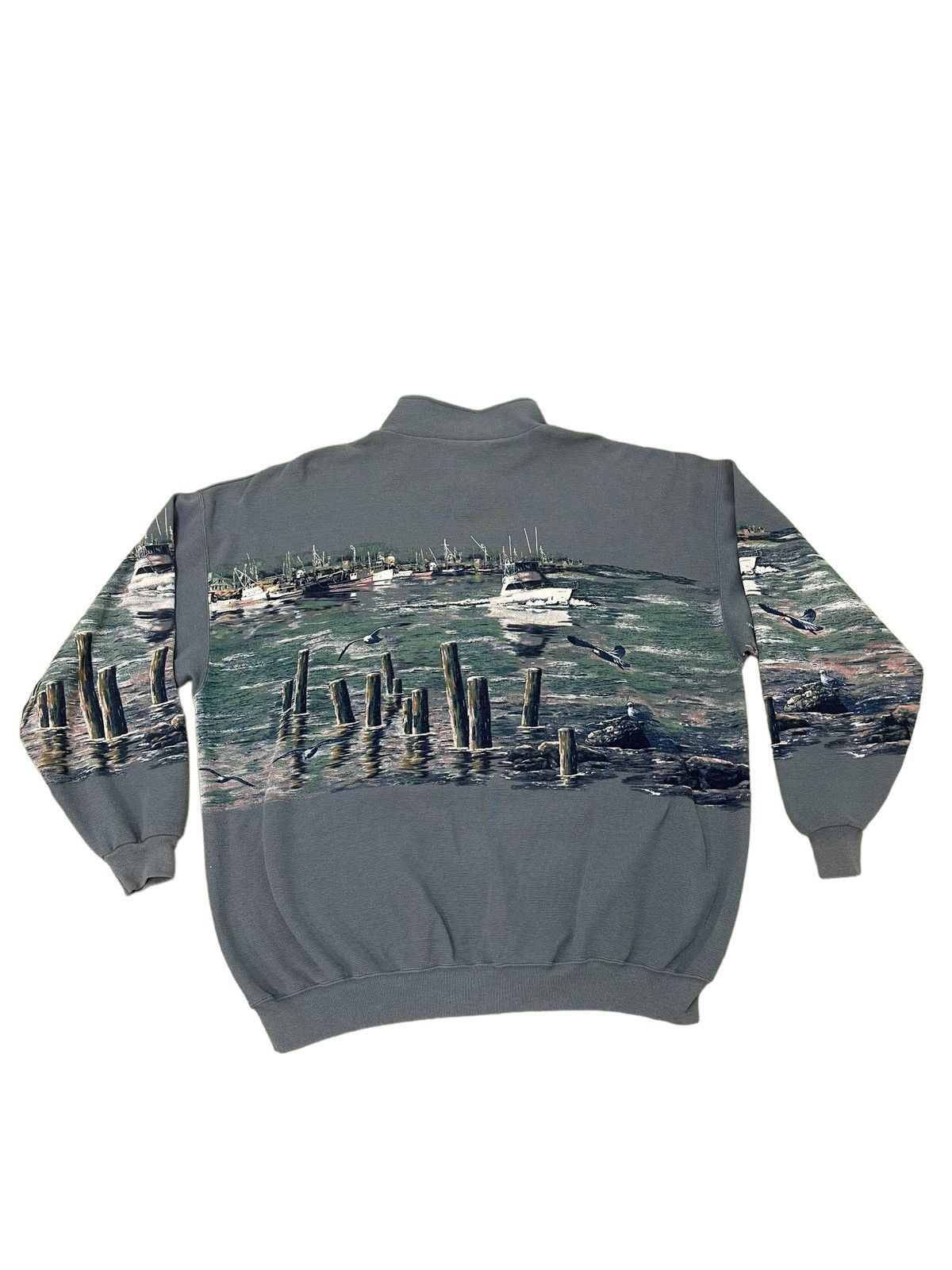 Vintage Vtg Art Unlimited Sportswear Sweatshirt Lake Printed 5🟩7 Size US XXL / EU 58 / 5 - 10 Thumbnail