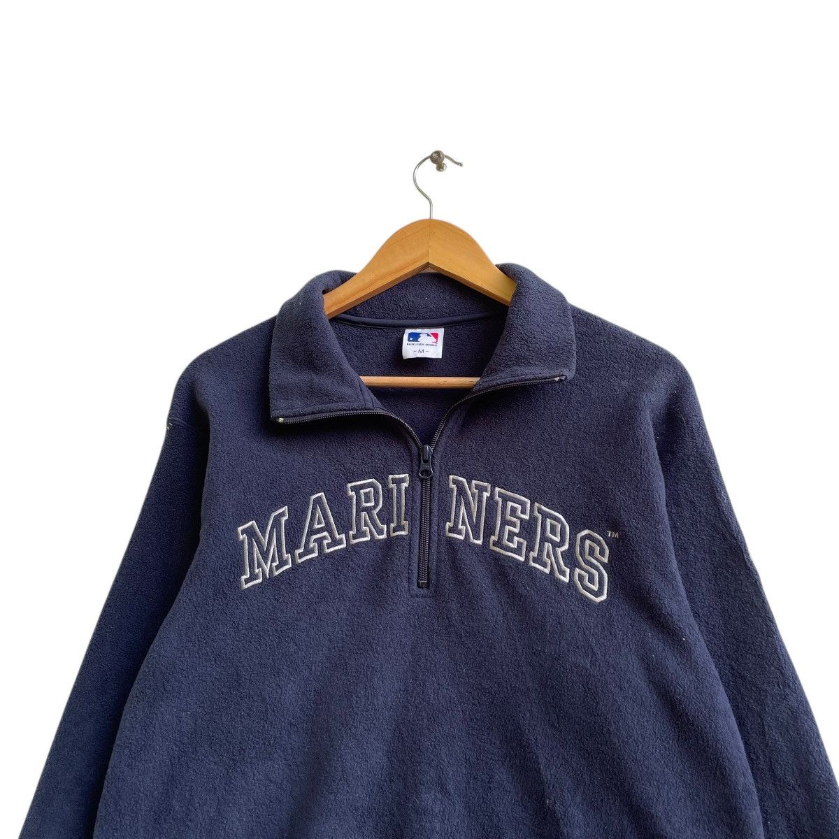 Other 💥Mlb Major League Baseball Mariners Half Zipper Pull Over Size US M / EU 48-50 / 2 - 3 Thumbnail